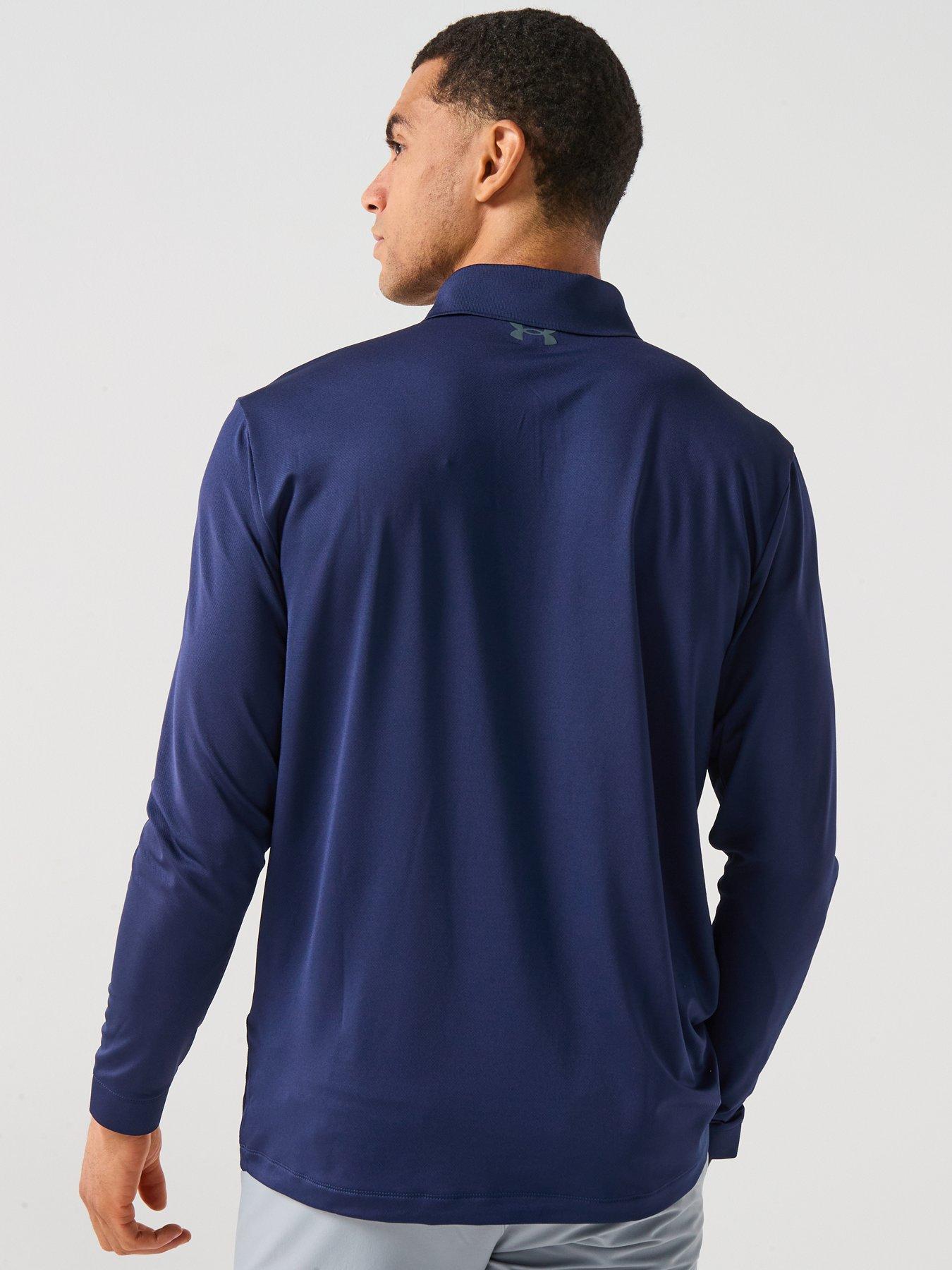 Image 2 of 6 of UNDER ARMOUR Mens Golf Matchplay Ls Polo - Navy