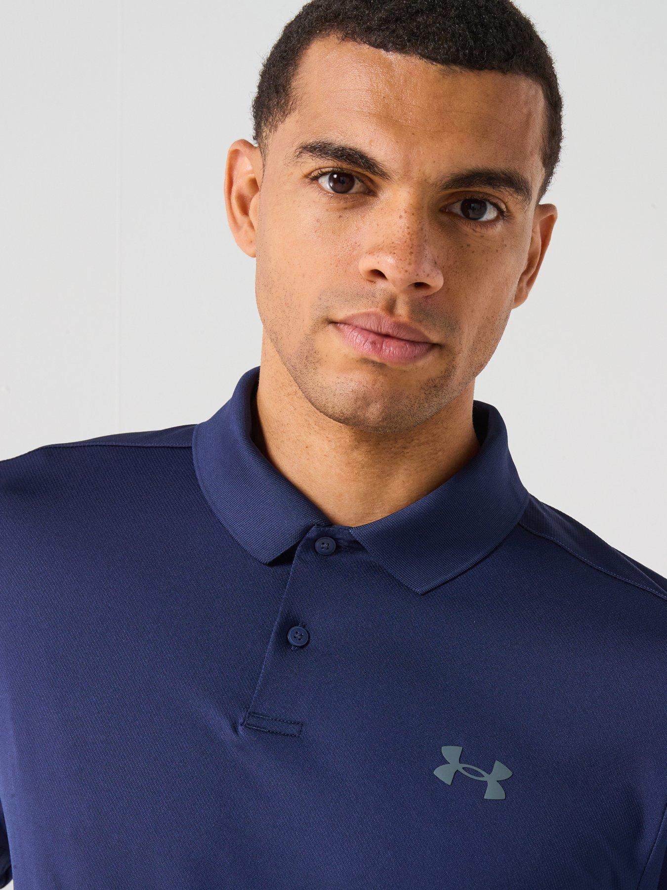 Image 4 of 6 of UNDER ARMOUR Mens Golf Matchplay Ls Polo - Navy