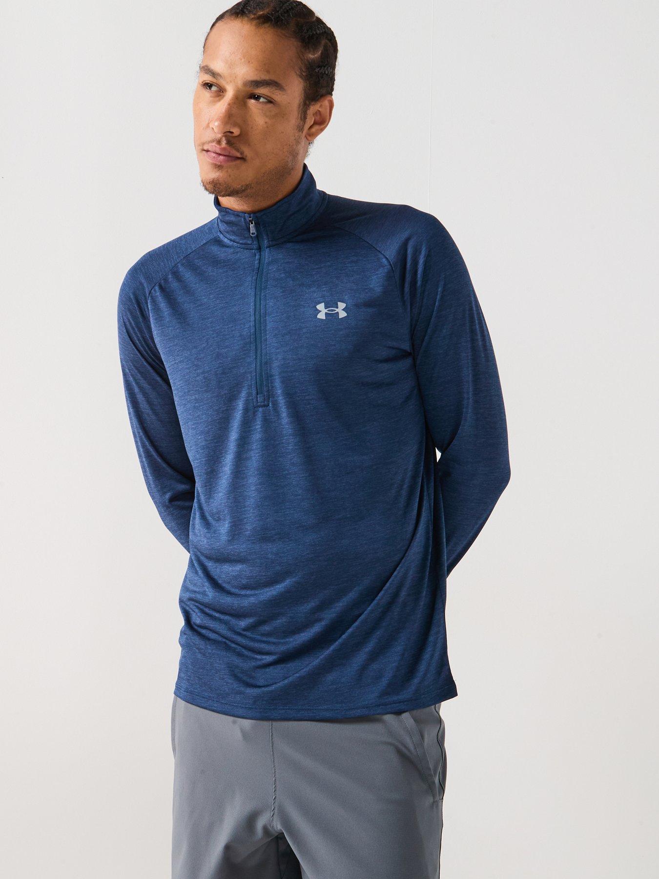 UNDER ARMOUR Mens Training Tech 20 1/2 Zip Top - Navy