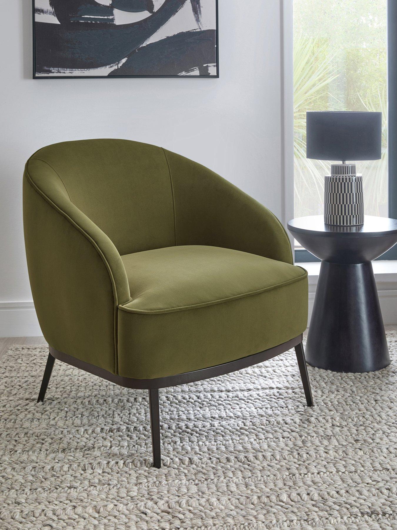 front image of the-very-collection-studio-fabric-accent-chair