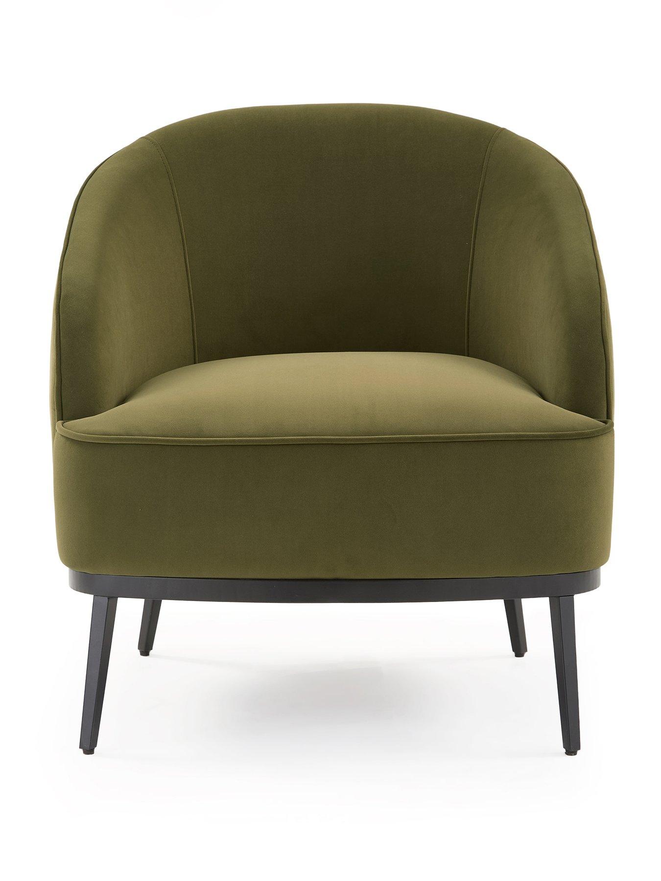 stillFront image of the-very-collection-studio-fabric-accent-chair