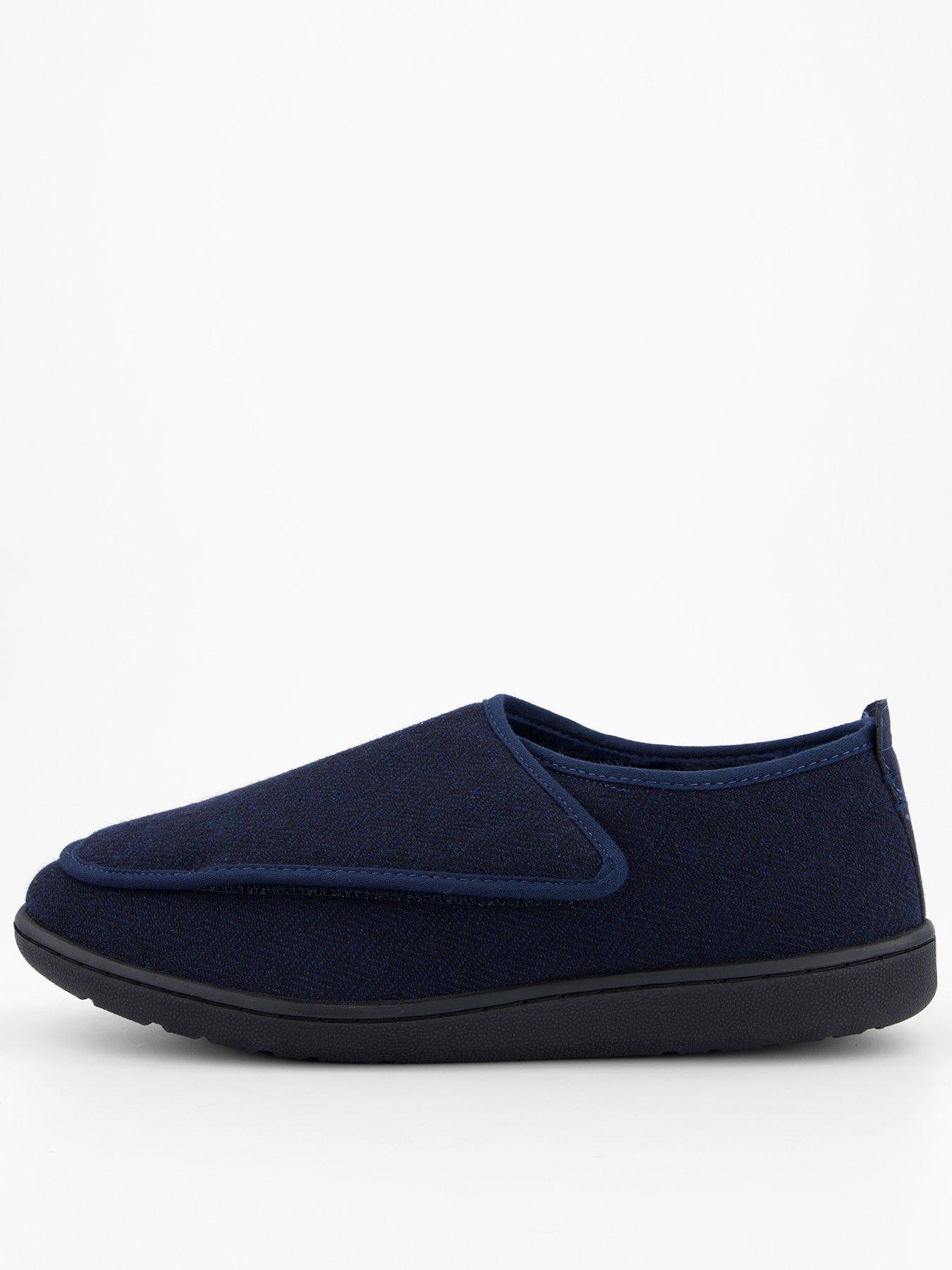 Clarks King Riptape Slippers-navy