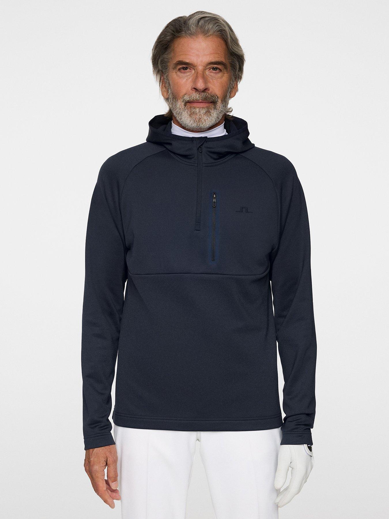 undefined Mens Golf Adam Quarter Zip Hood - Navy
