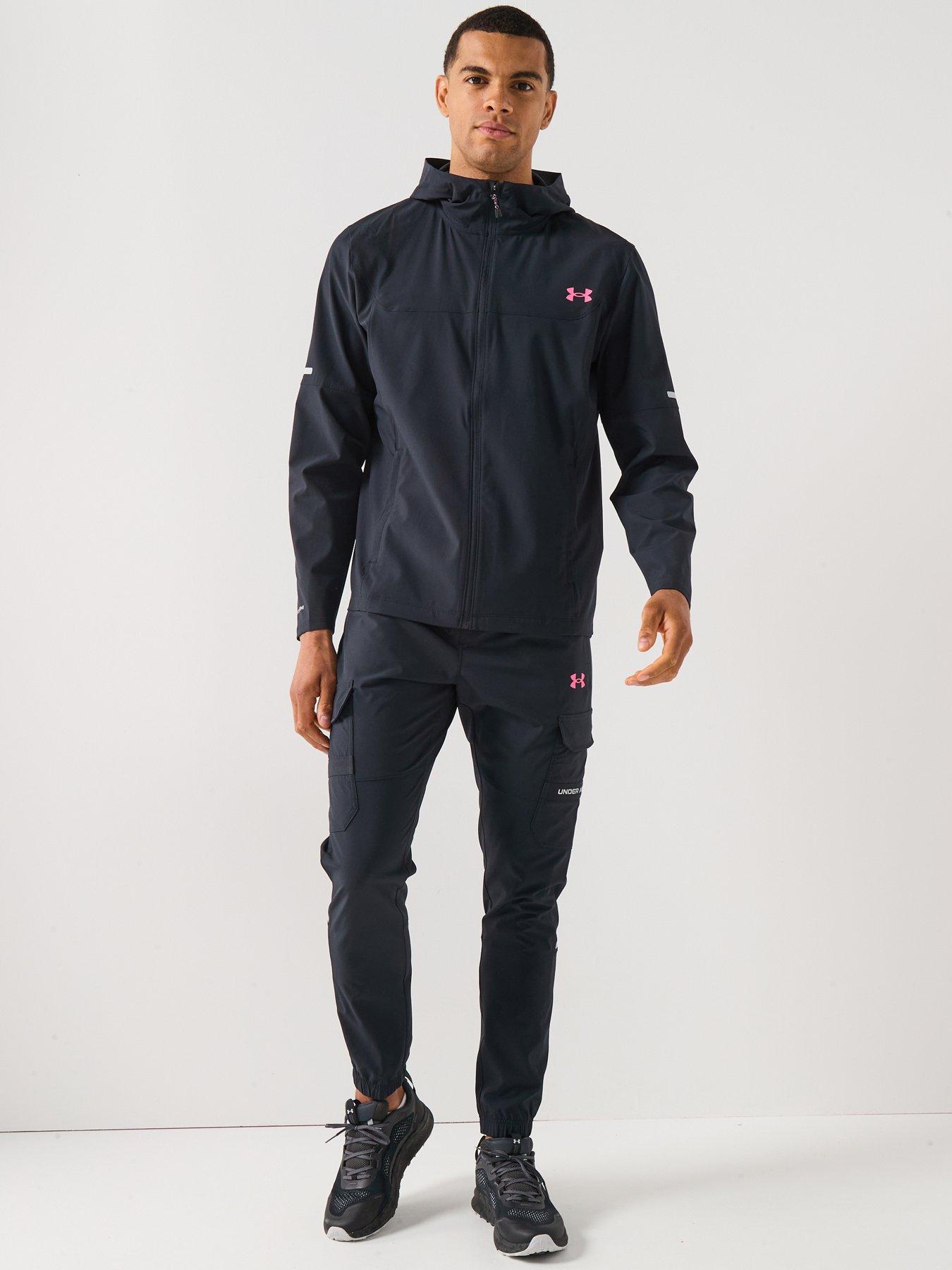 Image 3 of 6 of UNDER ARMOUR Mens Training Tech Utility Woven Jacket - Black