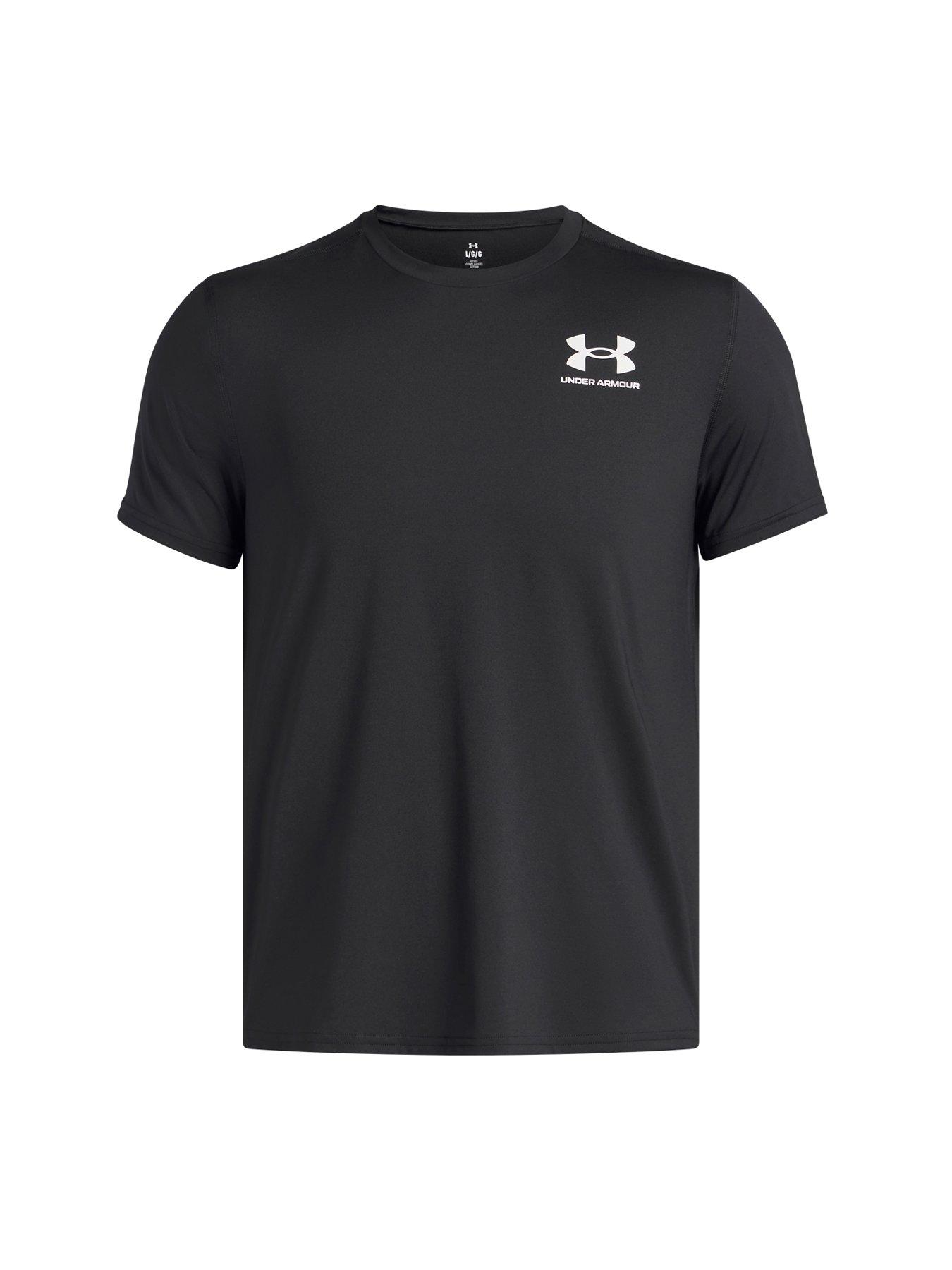 undefined Mens Training Heatgear Fitted T-Shirt - Black