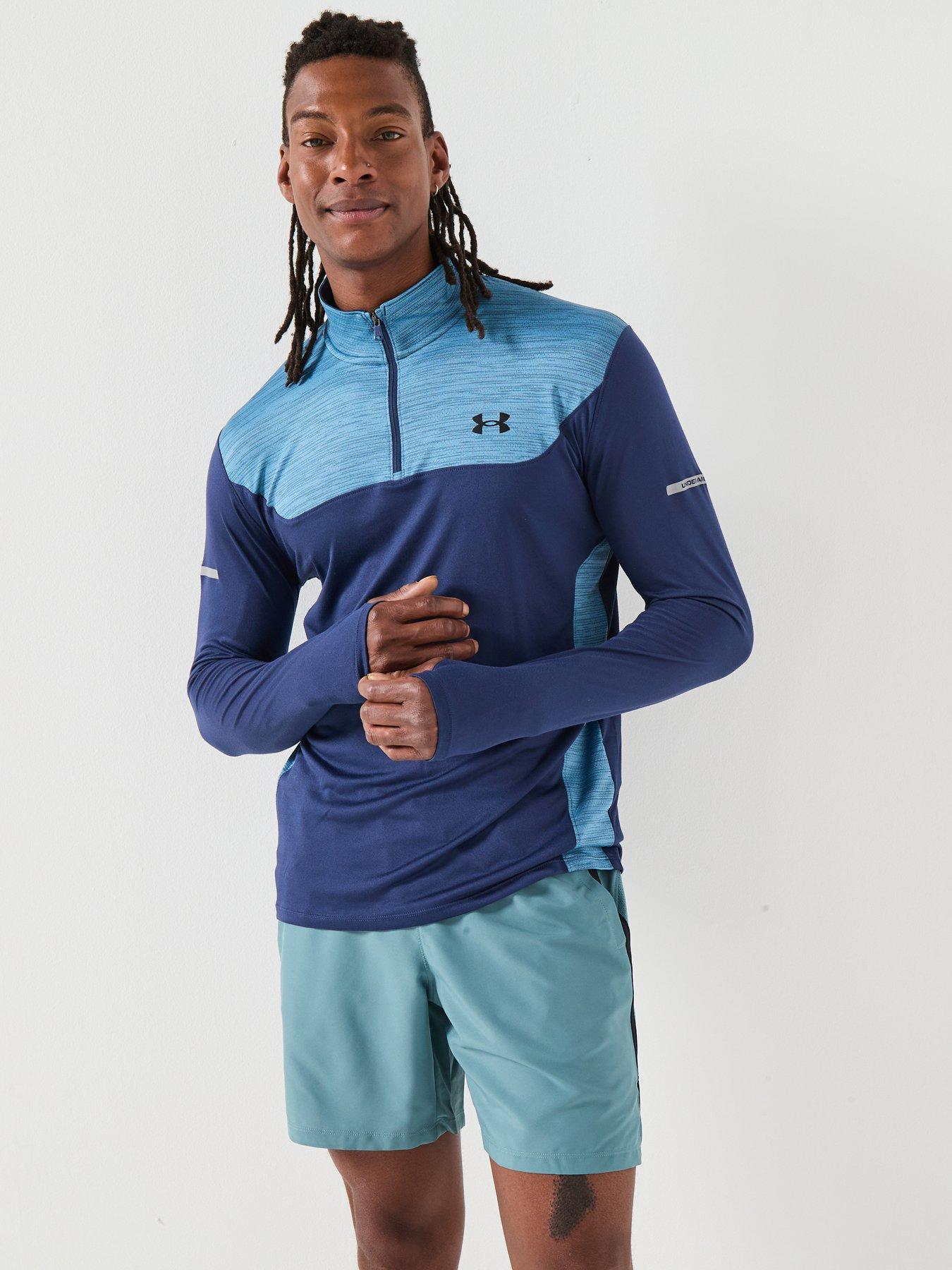 UNDER ARMOUR Mens Training Tech Utility 1/4 Zip Top - Navy