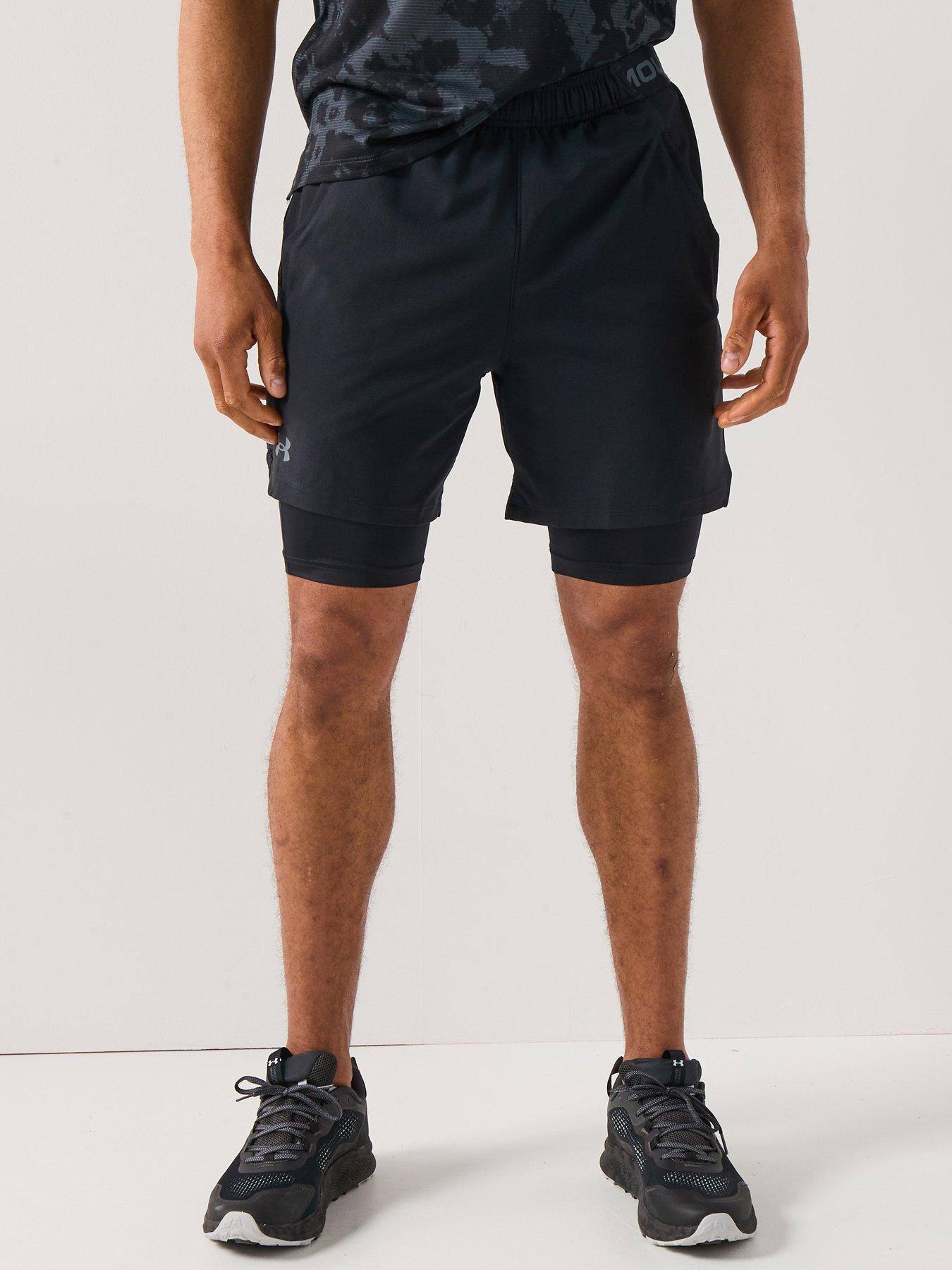 undefined Mens Training Vanish Woven 2In1 Shorts - Black