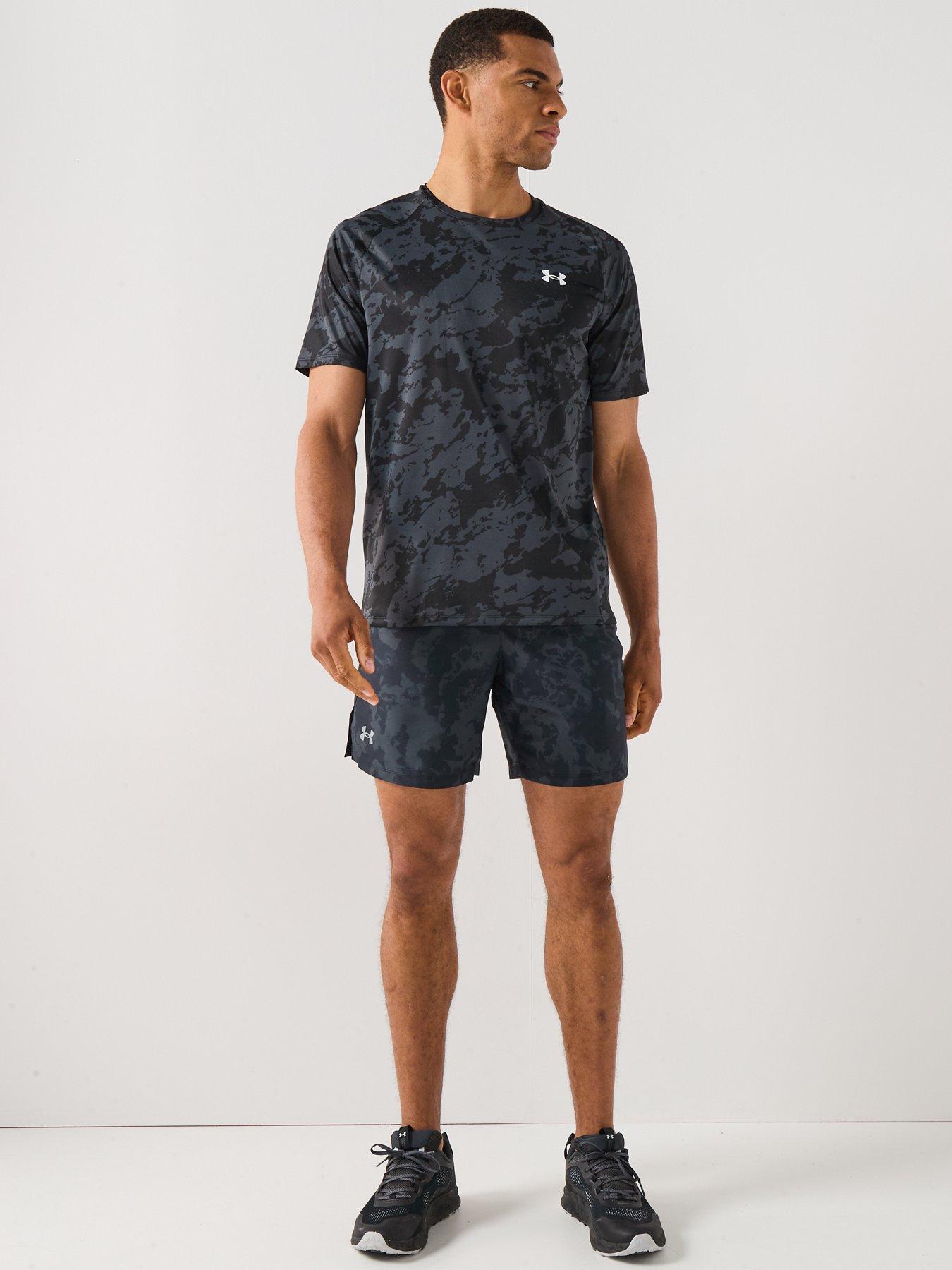 Image 3 of 6 of UNDER ARMOUR Mens Training Tech 20 T-Shirt - Black Camo
