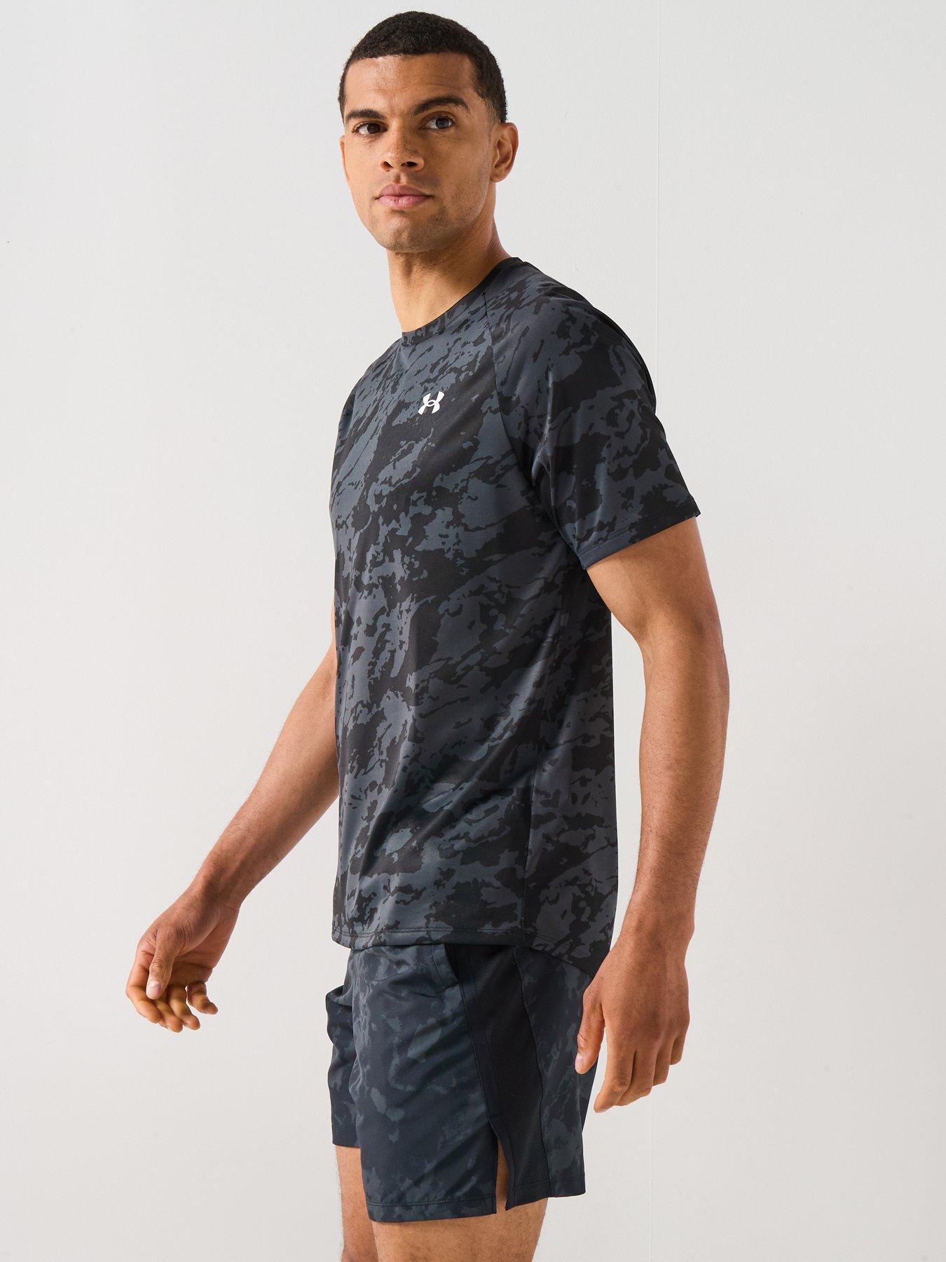 Image 5 of 6 of UNDER ARMOUR Mens Training Tech 20 T-Shirt - Black Camo