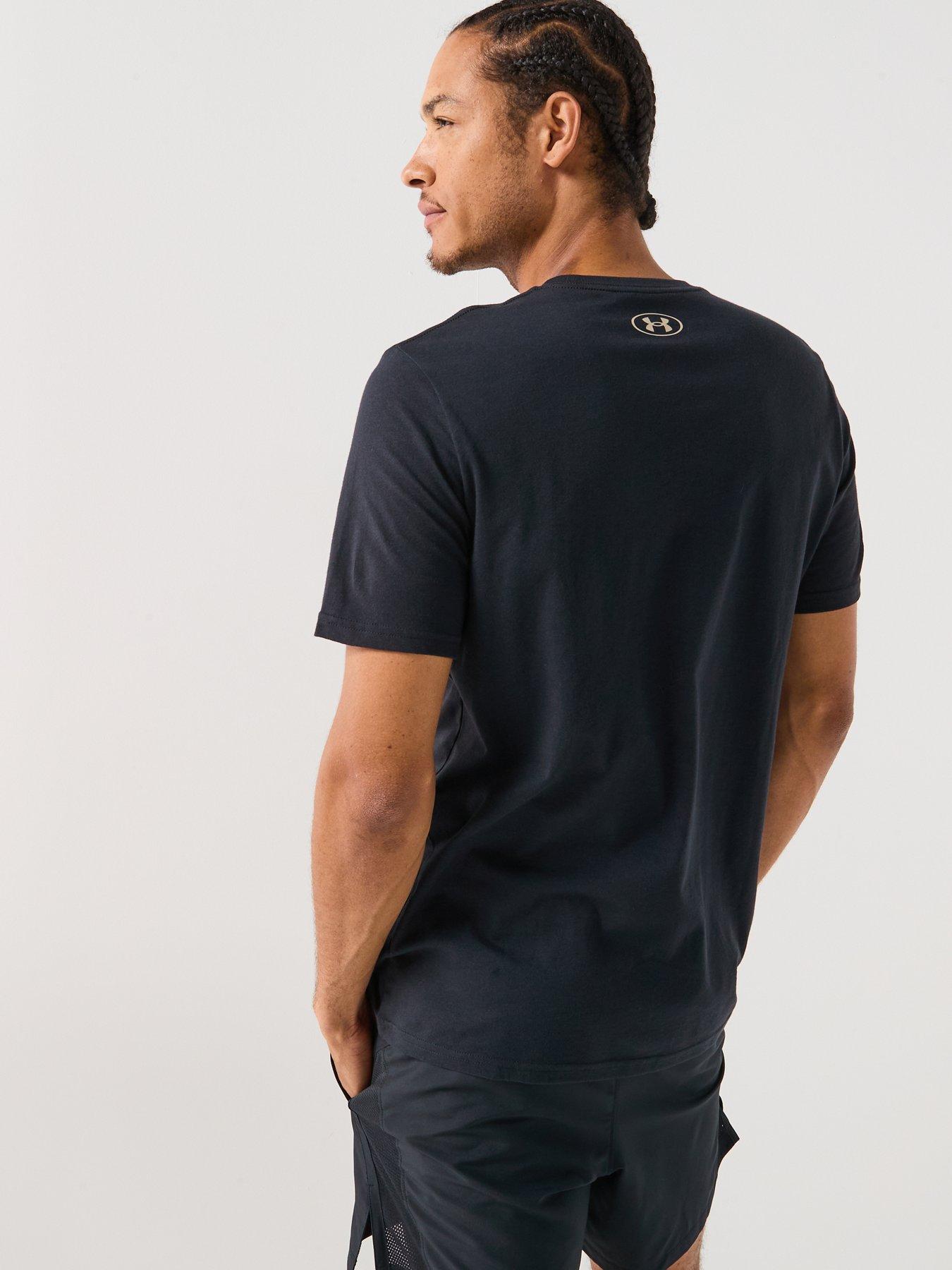 Image 2 of 5 of UNDER ARMOUR Mens Training Sportstyle Left Chest Logo T-Shirt - Black