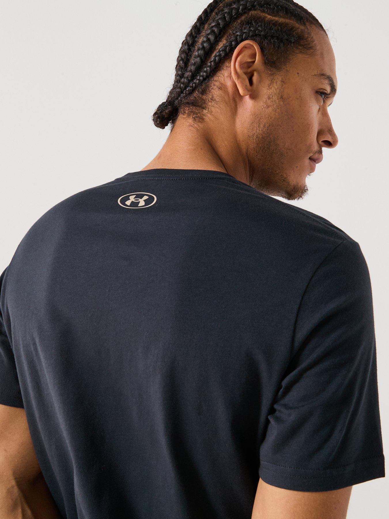 Image 5 of 5 of UNDER ARMOUR Mens Training Sportstyle Left Chest Logo T-Shirt - Black