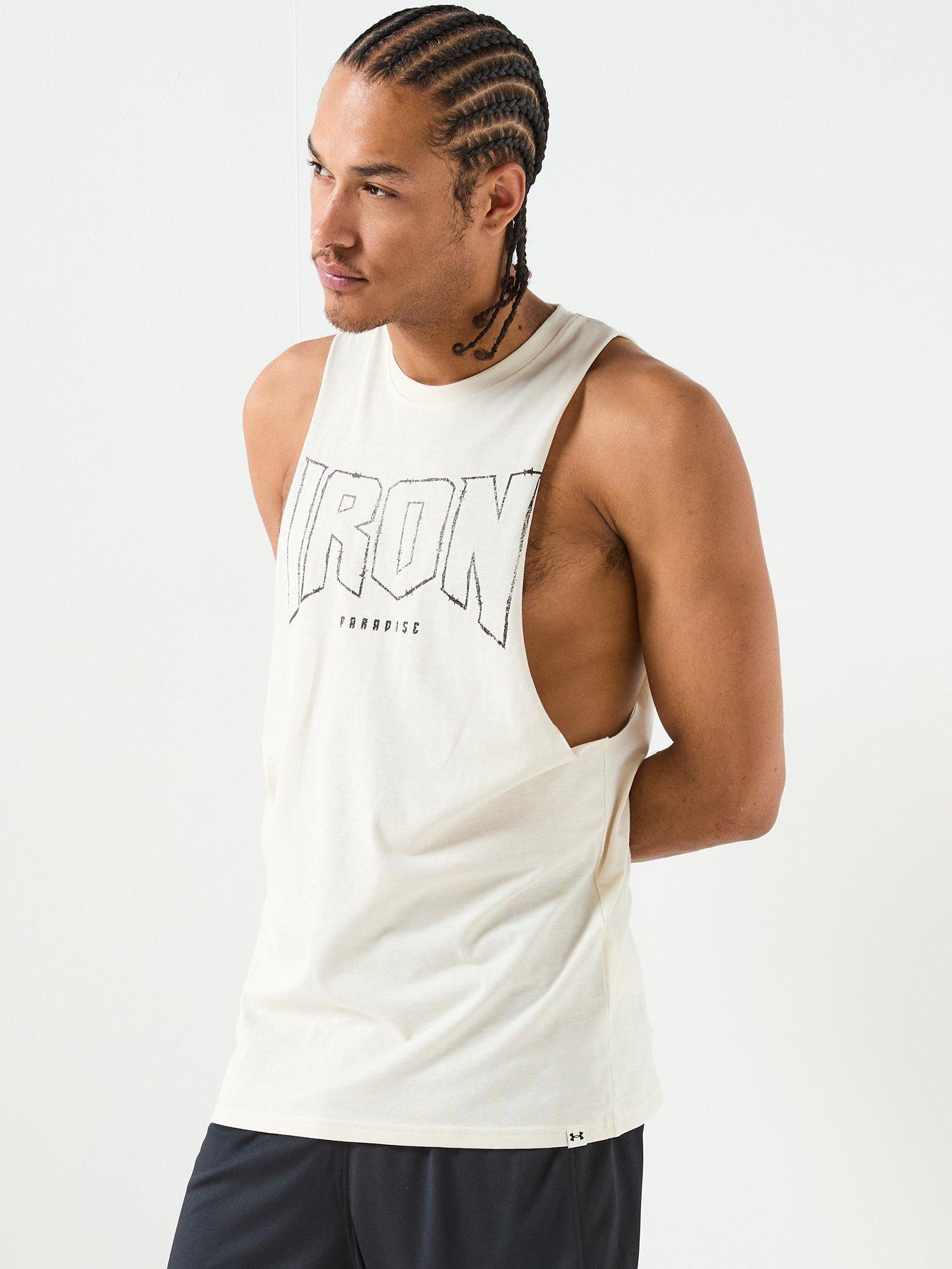 under-armour-mens-training-project-rock-tank-cream