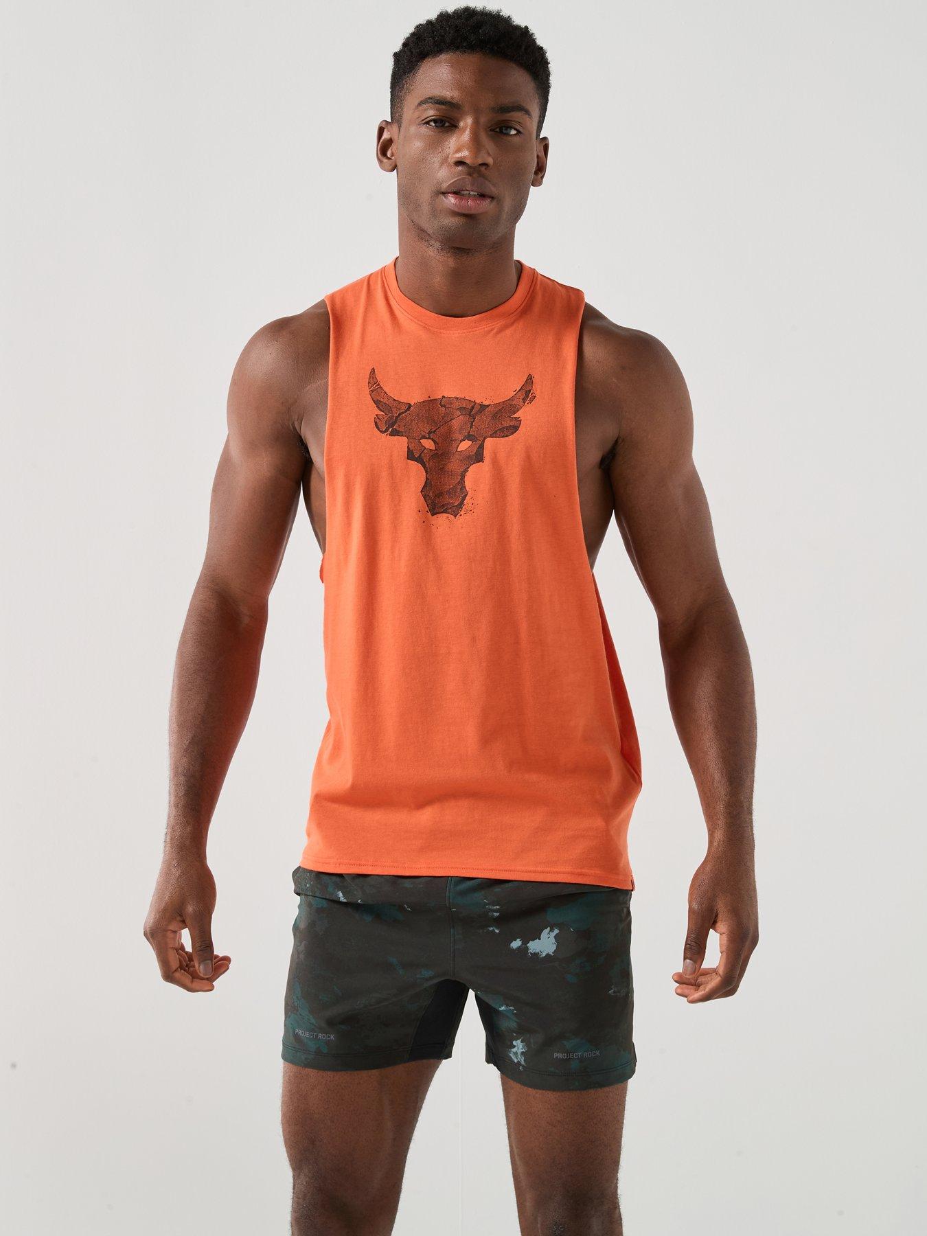 under-armour-mens-training-project-rock-tank-orange