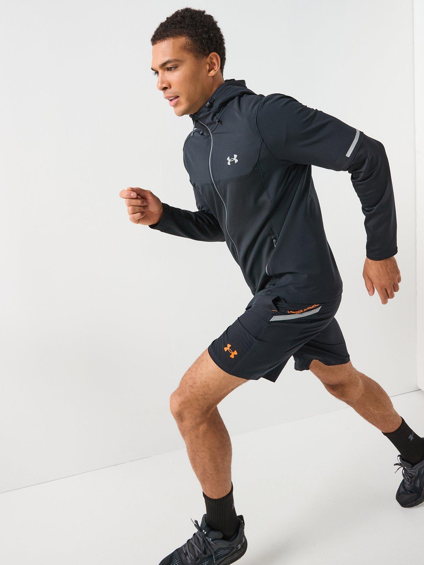  image of under-armour-mens-training-utility-woven-winterized-full-zip-jacket-black