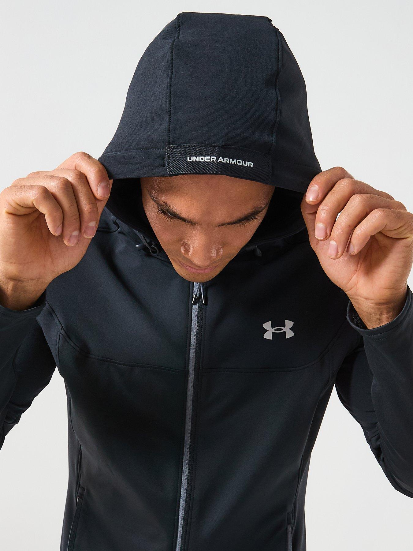  image of under-armour-mens-training-utility-woven-winterized-full-zip-jacket-black