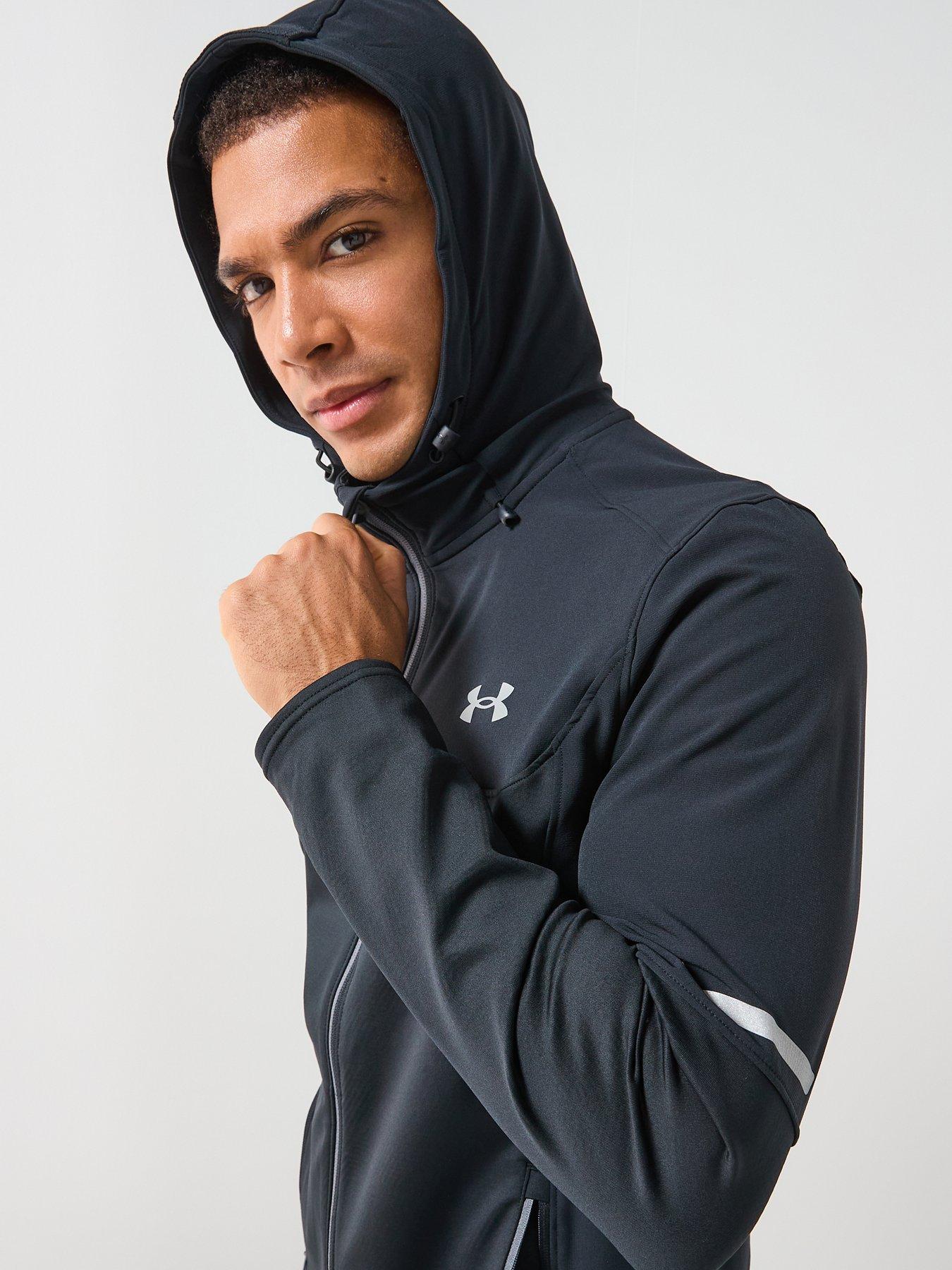  image of under-armour-mens-training-utility-woven-winterized-full-zip-jacket-black