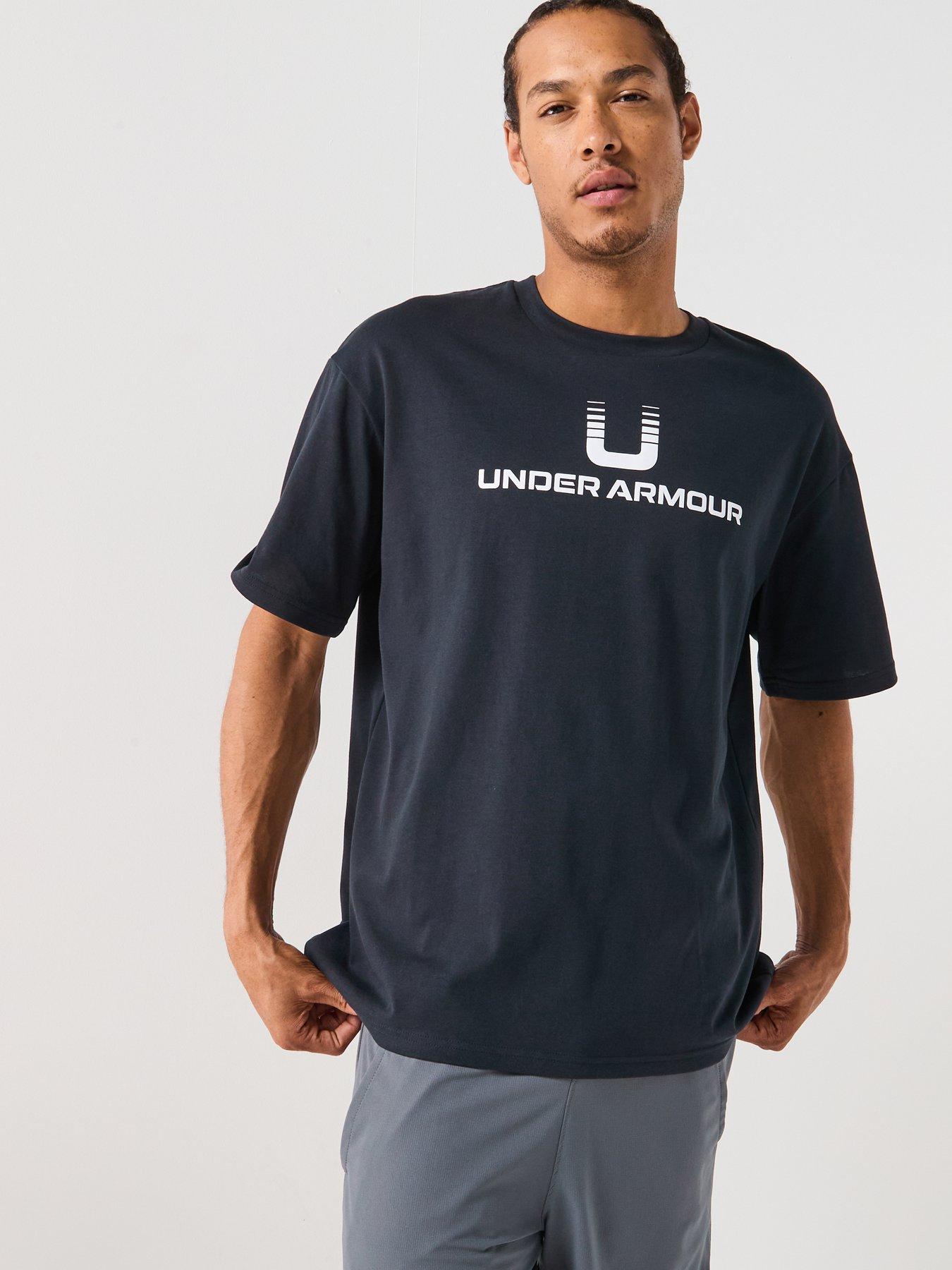 undefined Mens Training Heavyweight Logo T-Shirt - Black