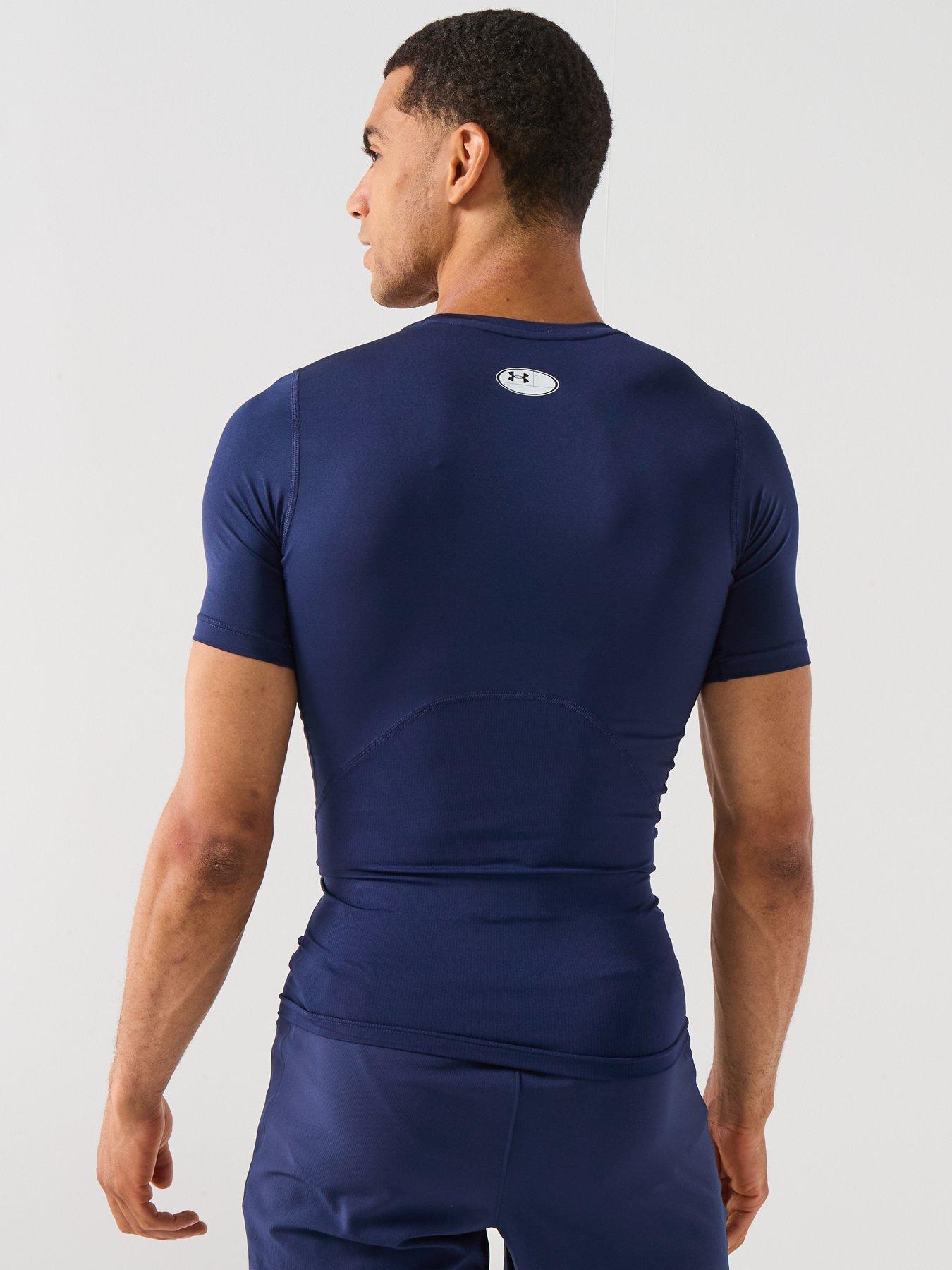 Image 2 of 6 of UNDER ARMOUR Mens Training Heatgear Comp T-Shirt - Navy
