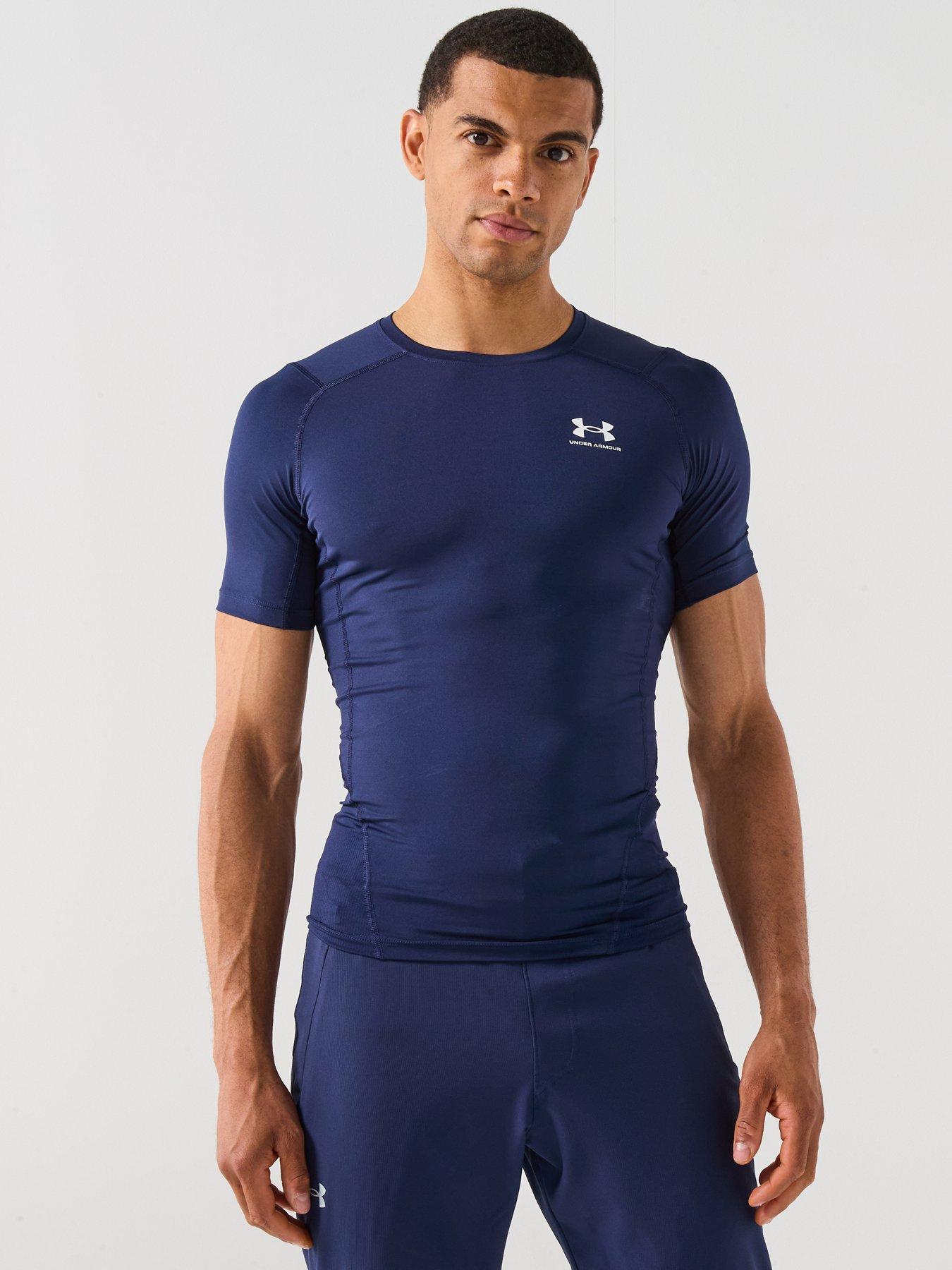 Image 5 of 6 of UNDER ARMOUR Mens Training Heatgear Comp T-Shirt - Navy