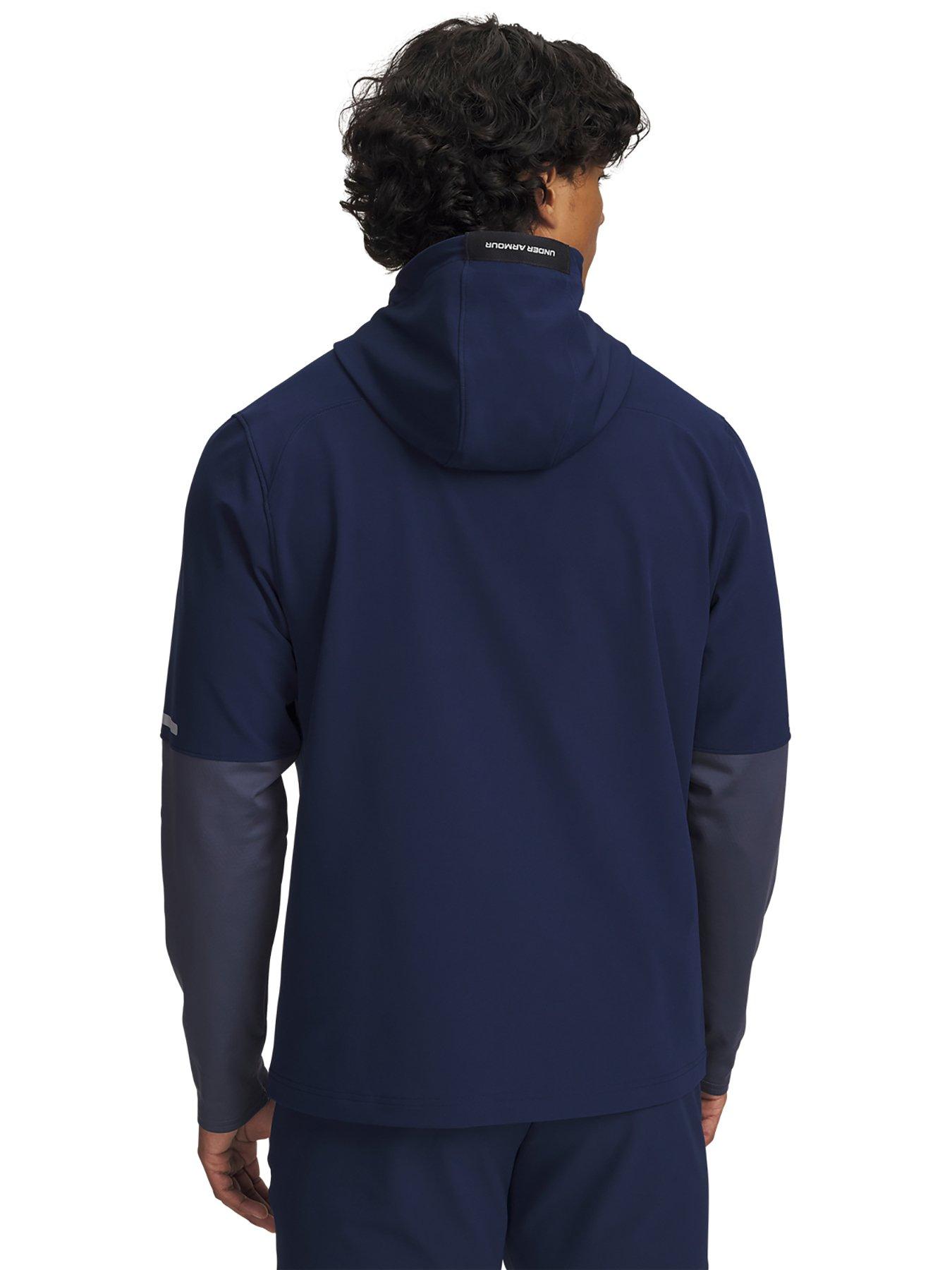 Image 2 of 3 of UNDER ARMOUR Mens Training Utility Woven Winterized Full Zip Jacket - Navy