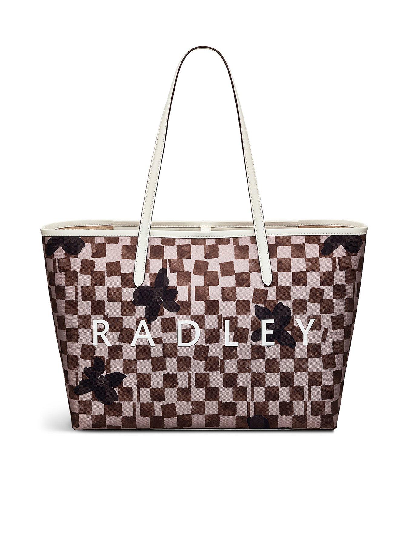 Image 2 of 5 of Radley Southwell Gardens Check Large Open Top Tote - Stone