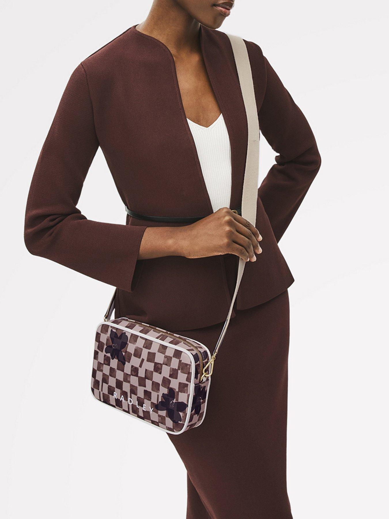 Radley Southwell Gardens Check Small Ziptop Crossbody - Stone