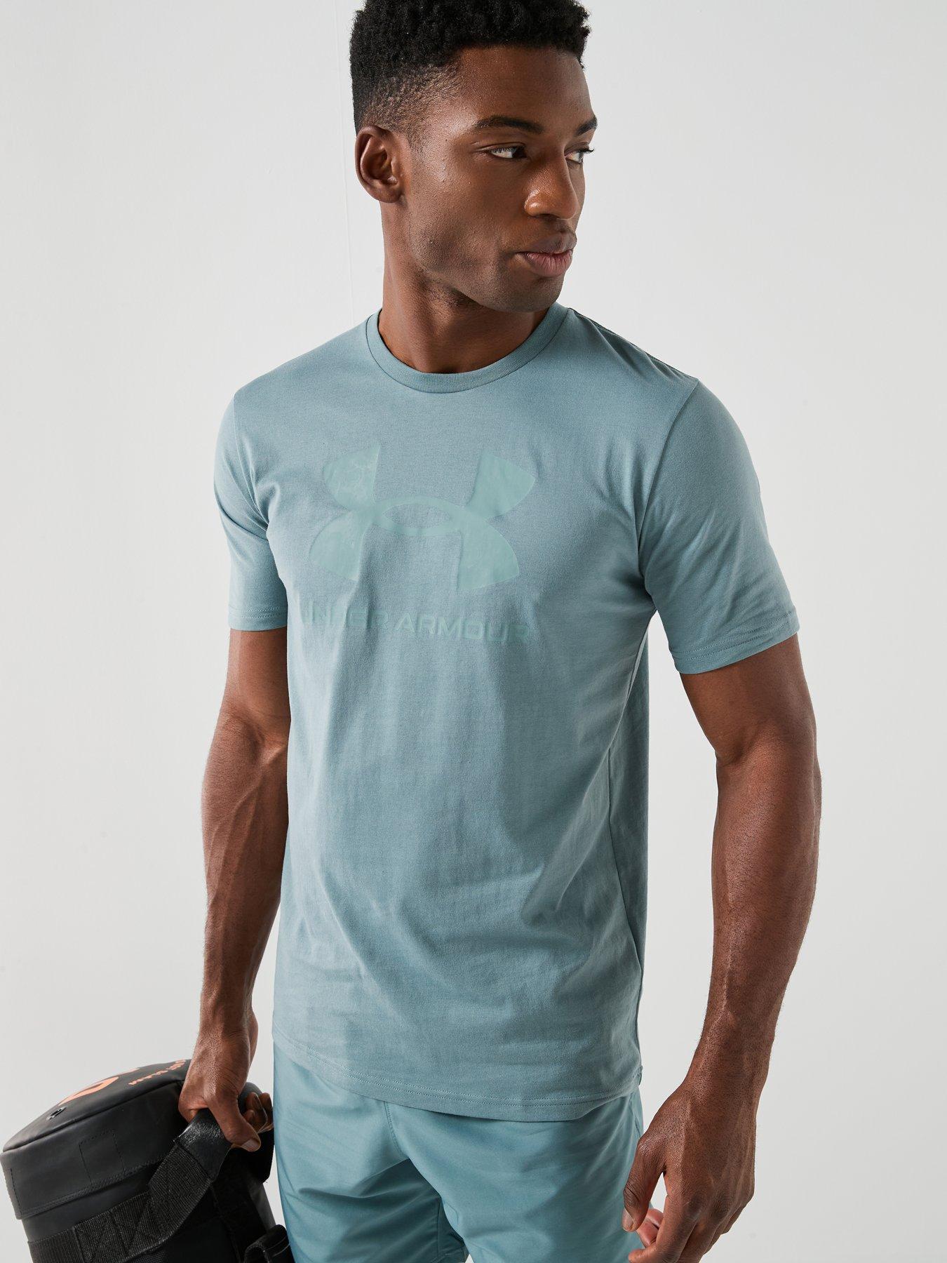  image of under-armour-mens-training-sportstyle-logo-t-shirt-green