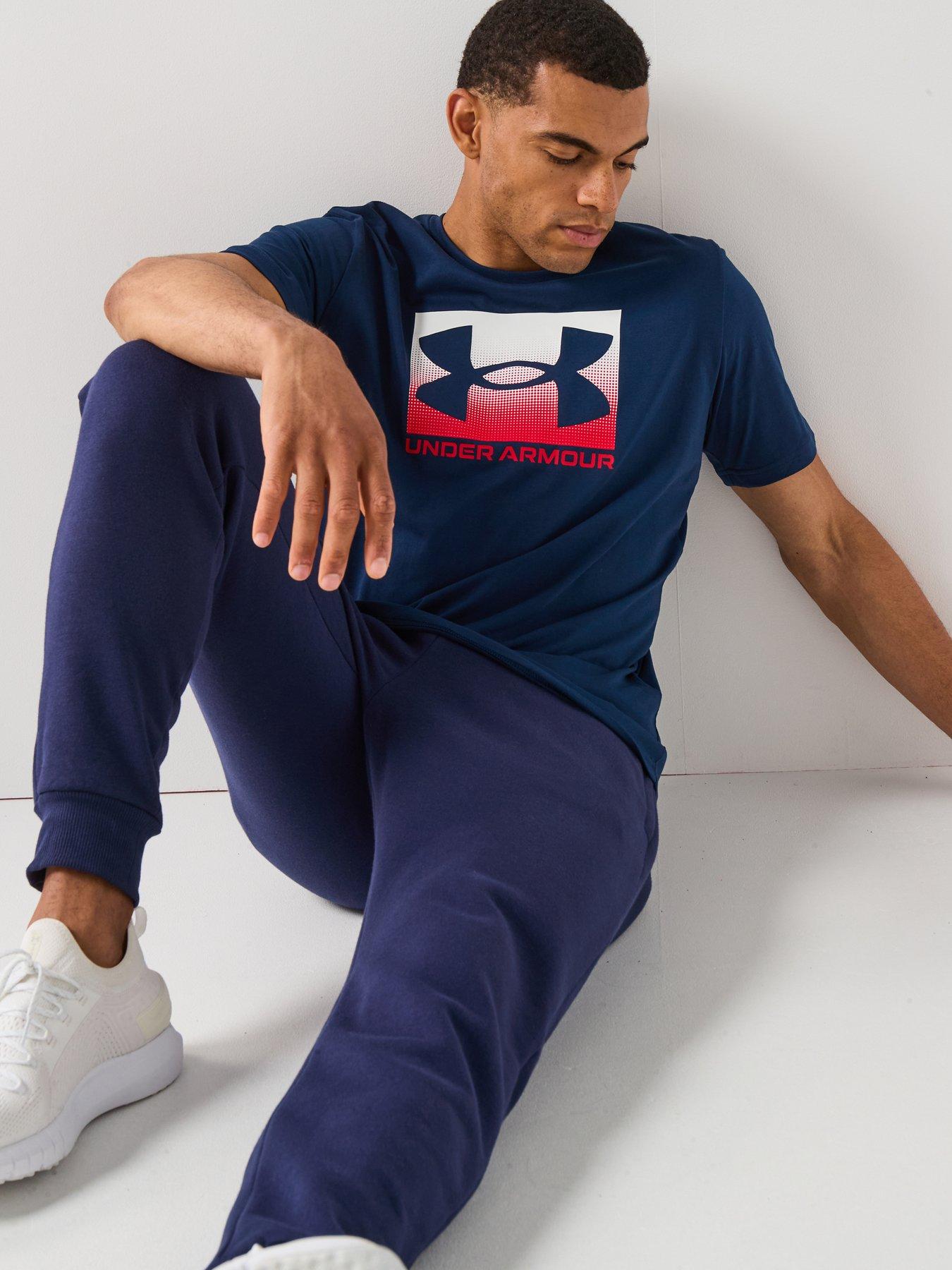 Image 6 of 6 of UNDER ARMOUR Mens Training Rival Fleece Joggers - Navy