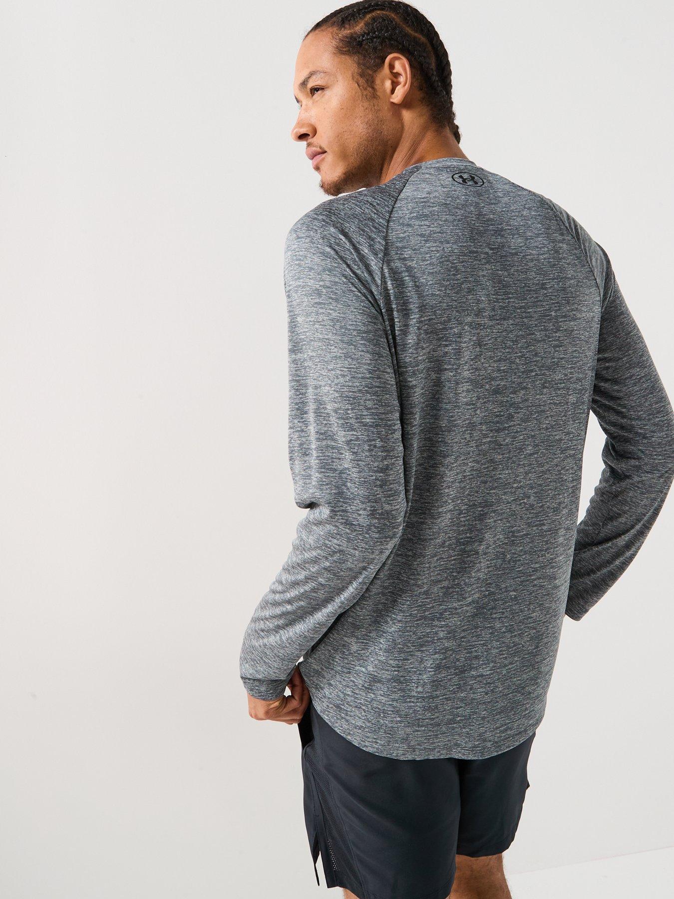 Image 2 of 5 of UNDER ARMOUR Mens Training Tech 2.0 Long Sleeve Top - Grey