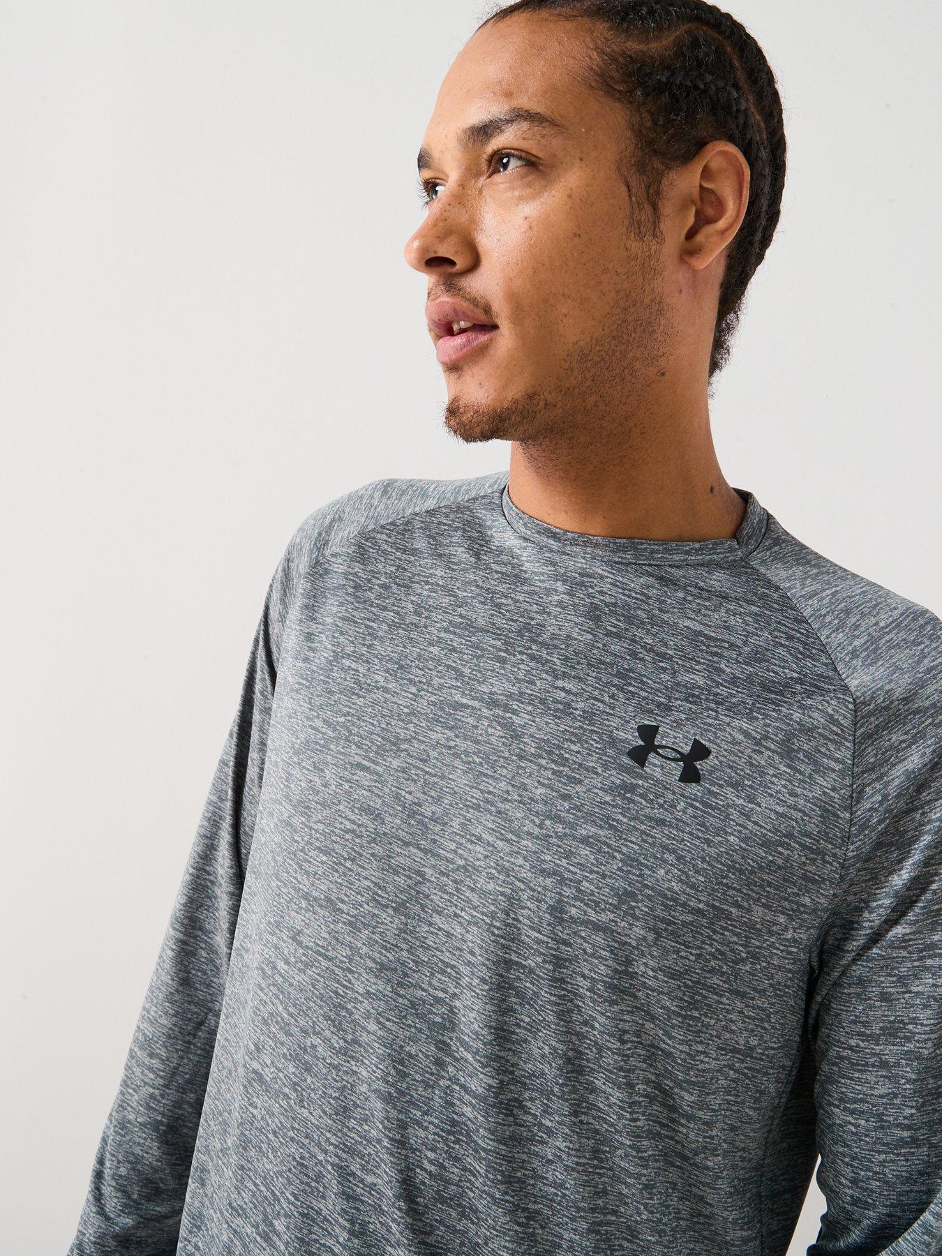 Image 4 of 5 of UNDER ARMOUR Mens Training Tech 2.0 Long Sleeve Top - Grey