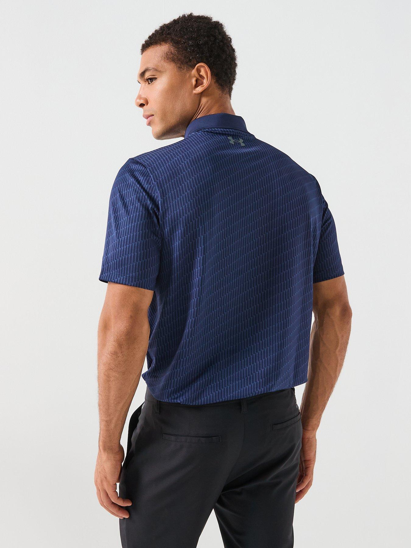 Image 2 of 5 of UNDER ARMOUR Mens Golf Matchplay Printed Polo - Navy