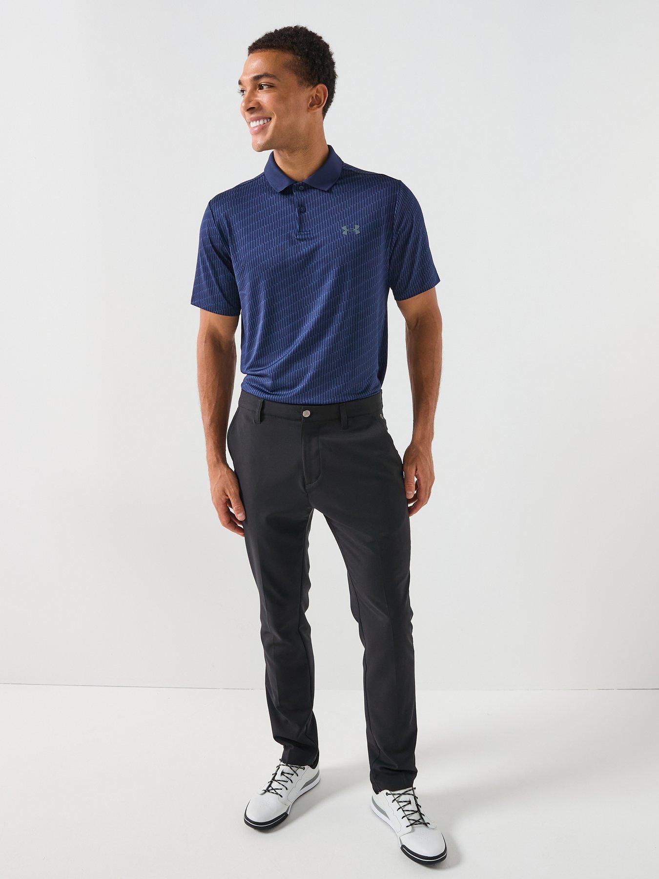 Image 3 of 5 of UNDER ARMOUR Mens Golf Matchplay Printed Polo - Navy