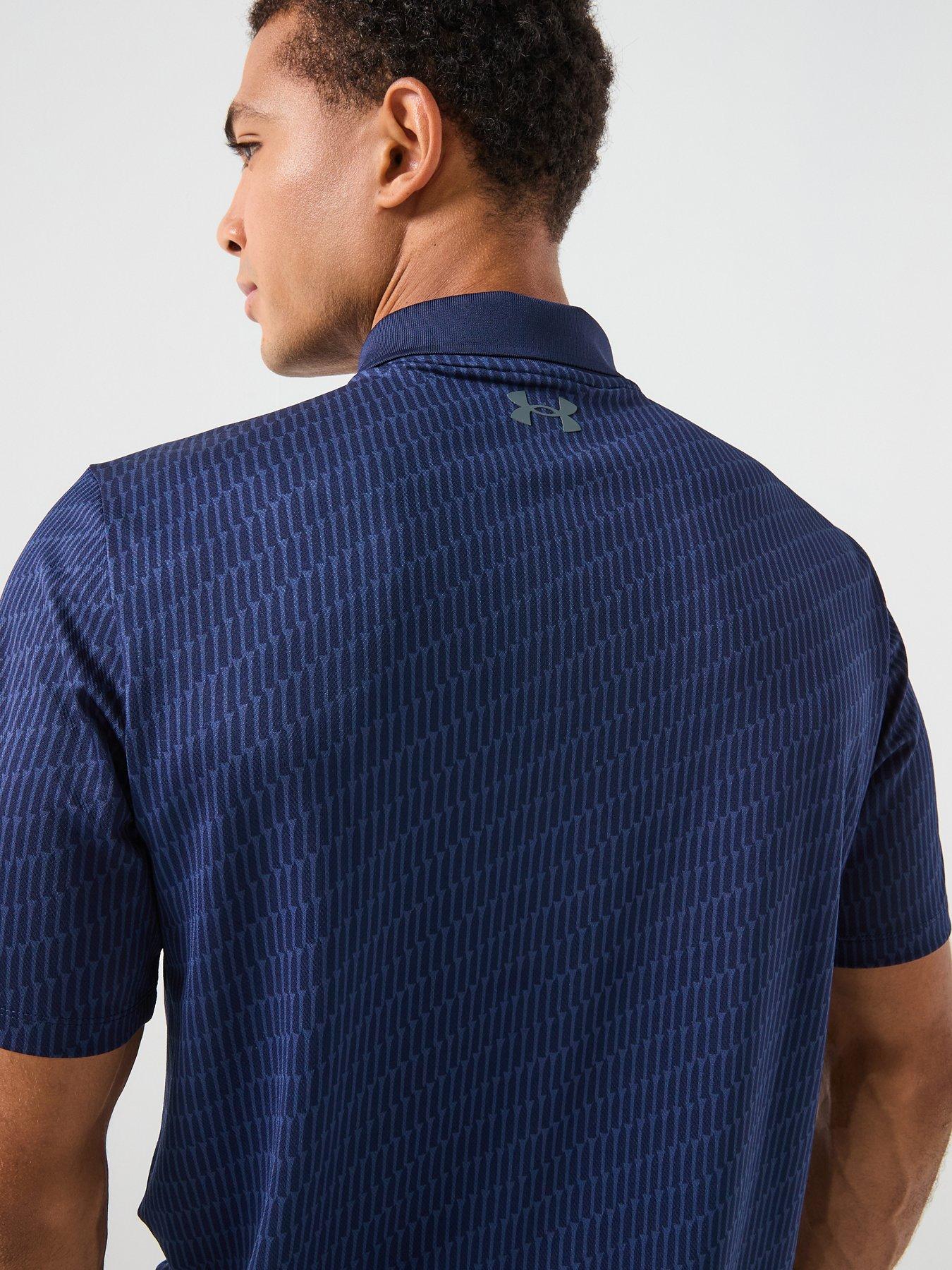 Image 5 of 5 of UNDER ARMOUR Mens Golf Matchplay Printed Polo - Navy