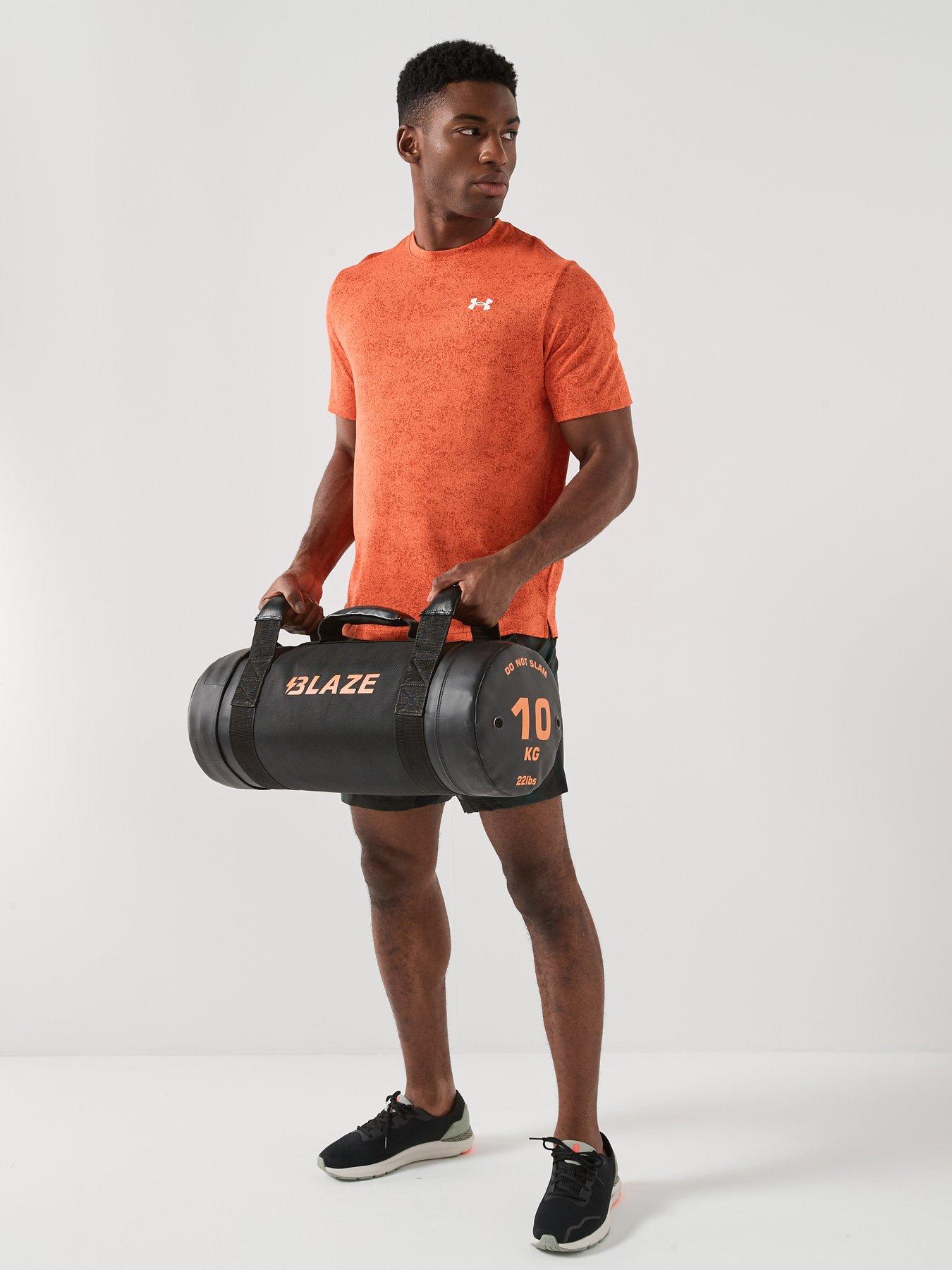  image of under-armour-mens-training-tech-textured-t-shirt-orange