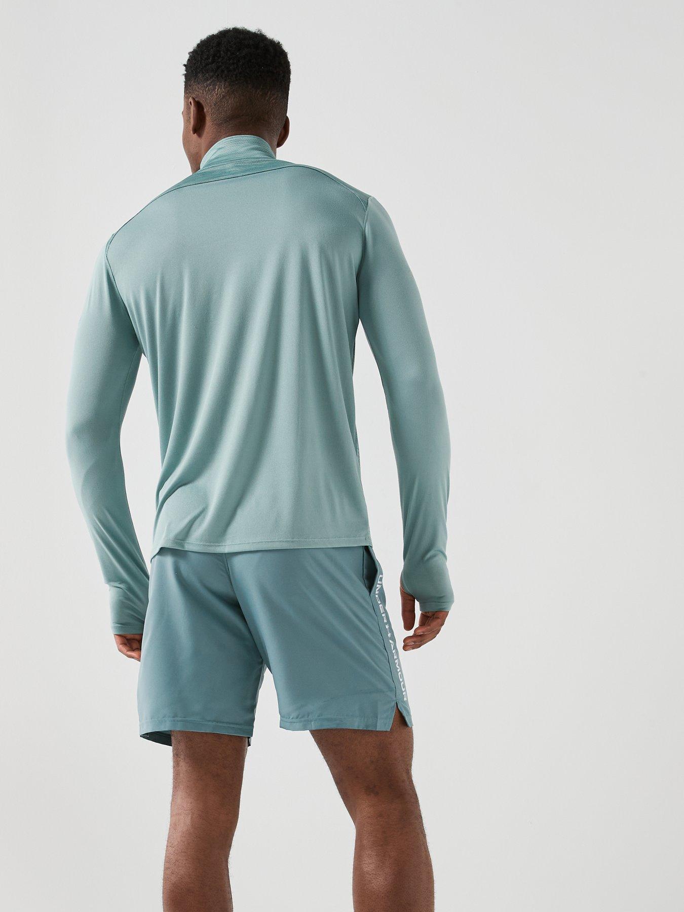 Image 2 of 6 of UNDER ARMOUR Mens Training Tech Utility 1/4 Zip Top - Green