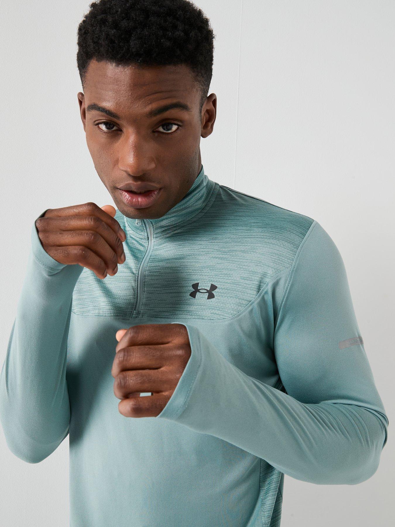 Image 4 of 6 of UNDER ARMOUR Mens Training Tech Utility 1/4 Zip Top - Green