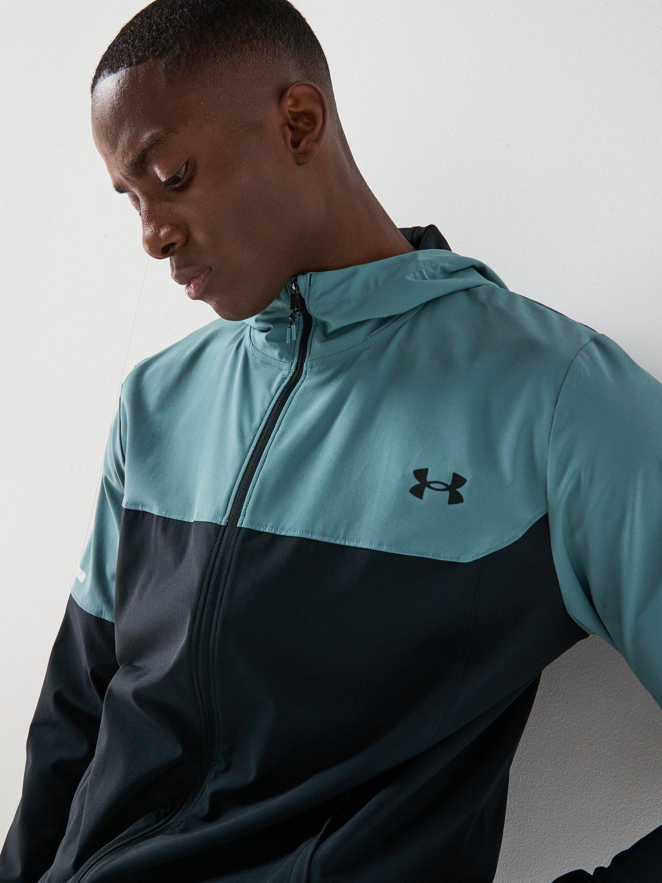  image of under-armour-mens-training-tech-utility-woven-jacket-black