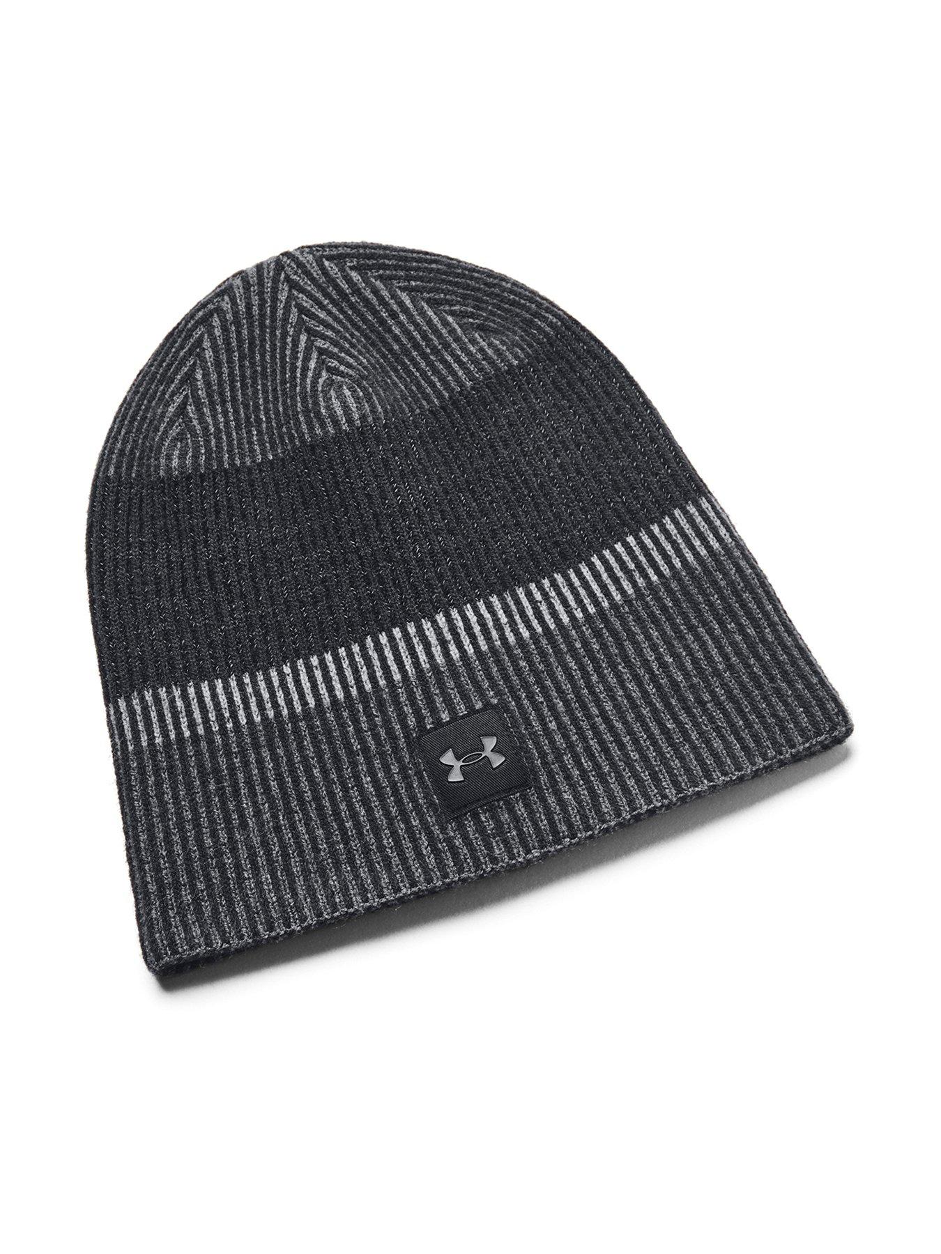 Image 1 of 3 of UNDER ARMOUR Adults Unisex Running Launch Reflective Beanie Hat - Black