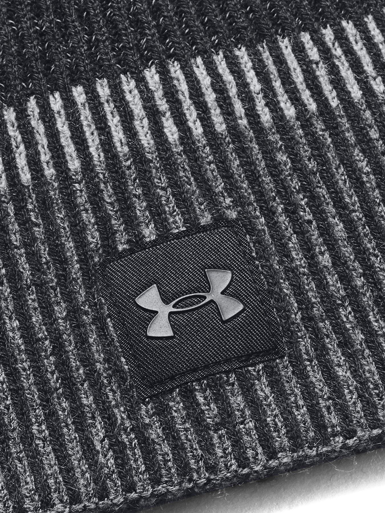 Image 3 of 3 of UNDER ARMOUR Adults Unisex Running Launch Reflective Beanie Hat - Black