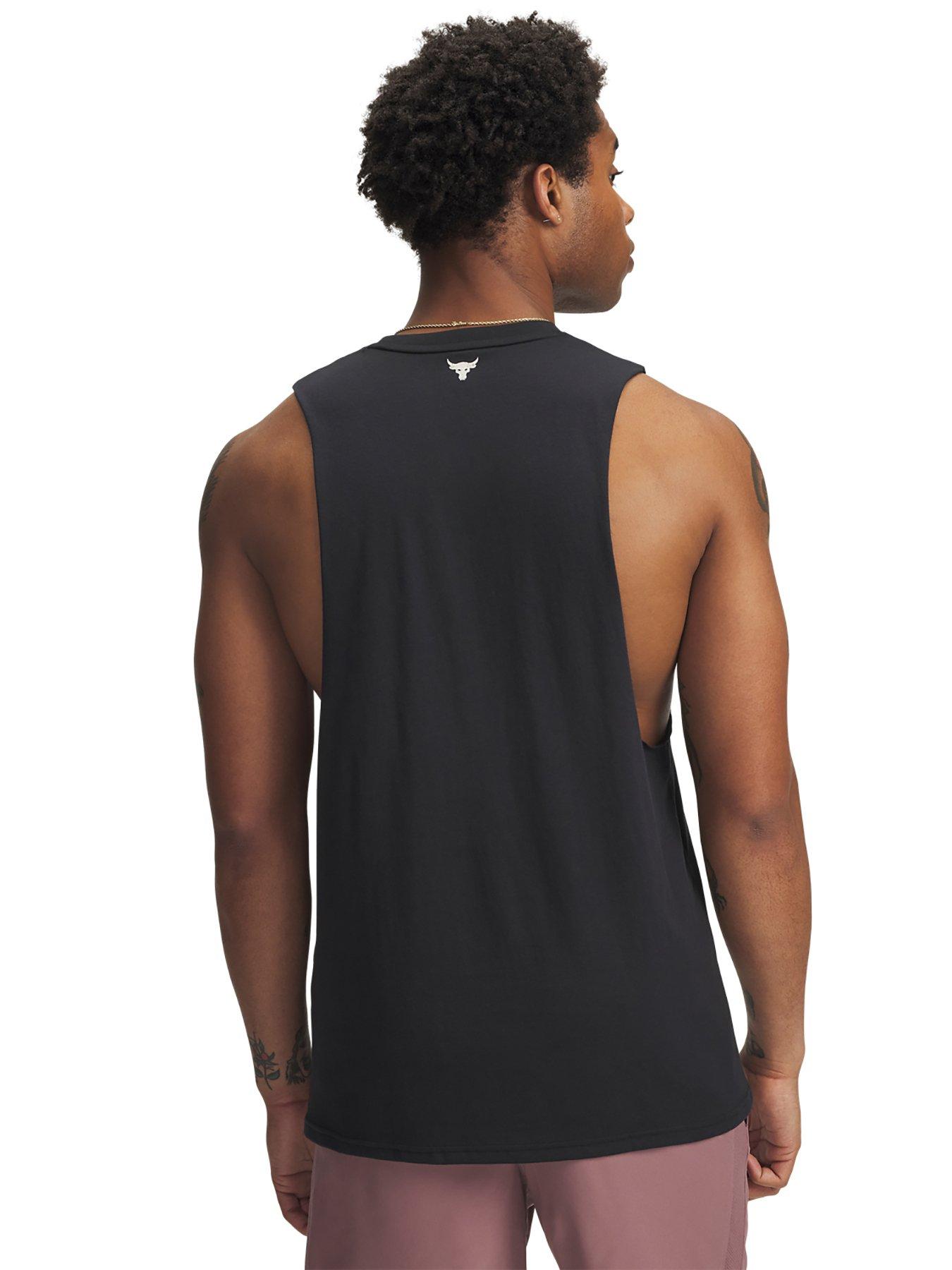 Image 2 of 3 of UNDER ARMOUR Mens Training Project Rock Tank - Black