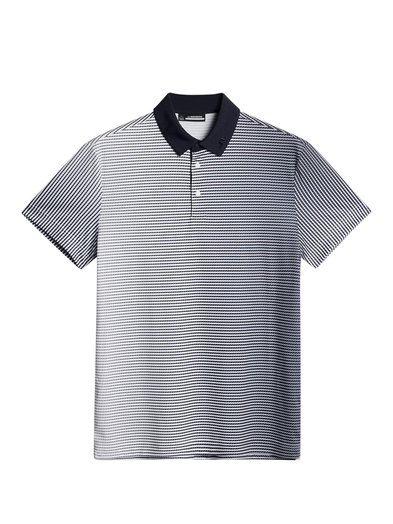 undefined Mens Golf Marvin Stripe Polo - Cream
