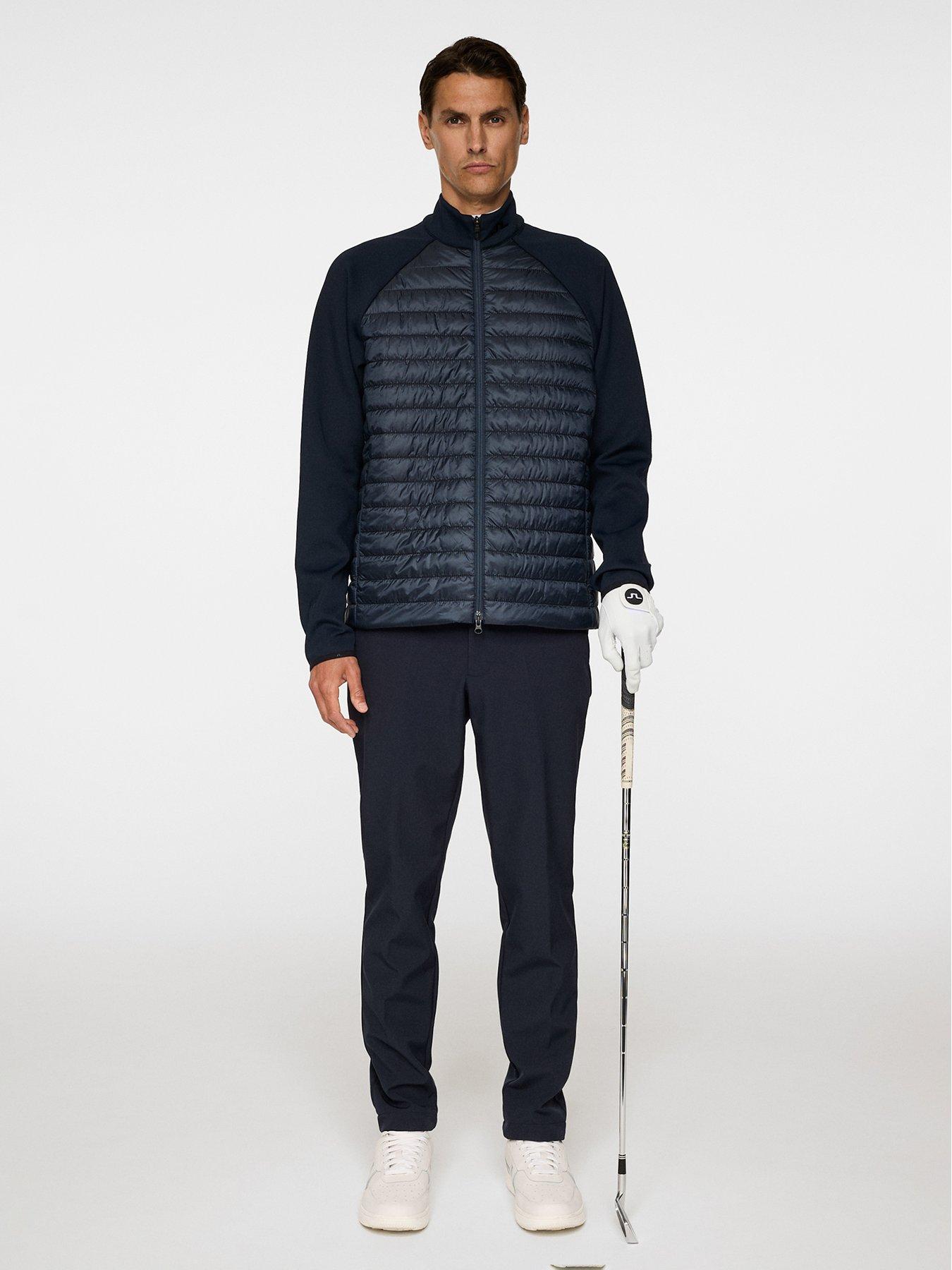 Image 3 of 4 of J LINDEBERG Mens Golf Hayden Quilt Hybrid Jacket - Navy
