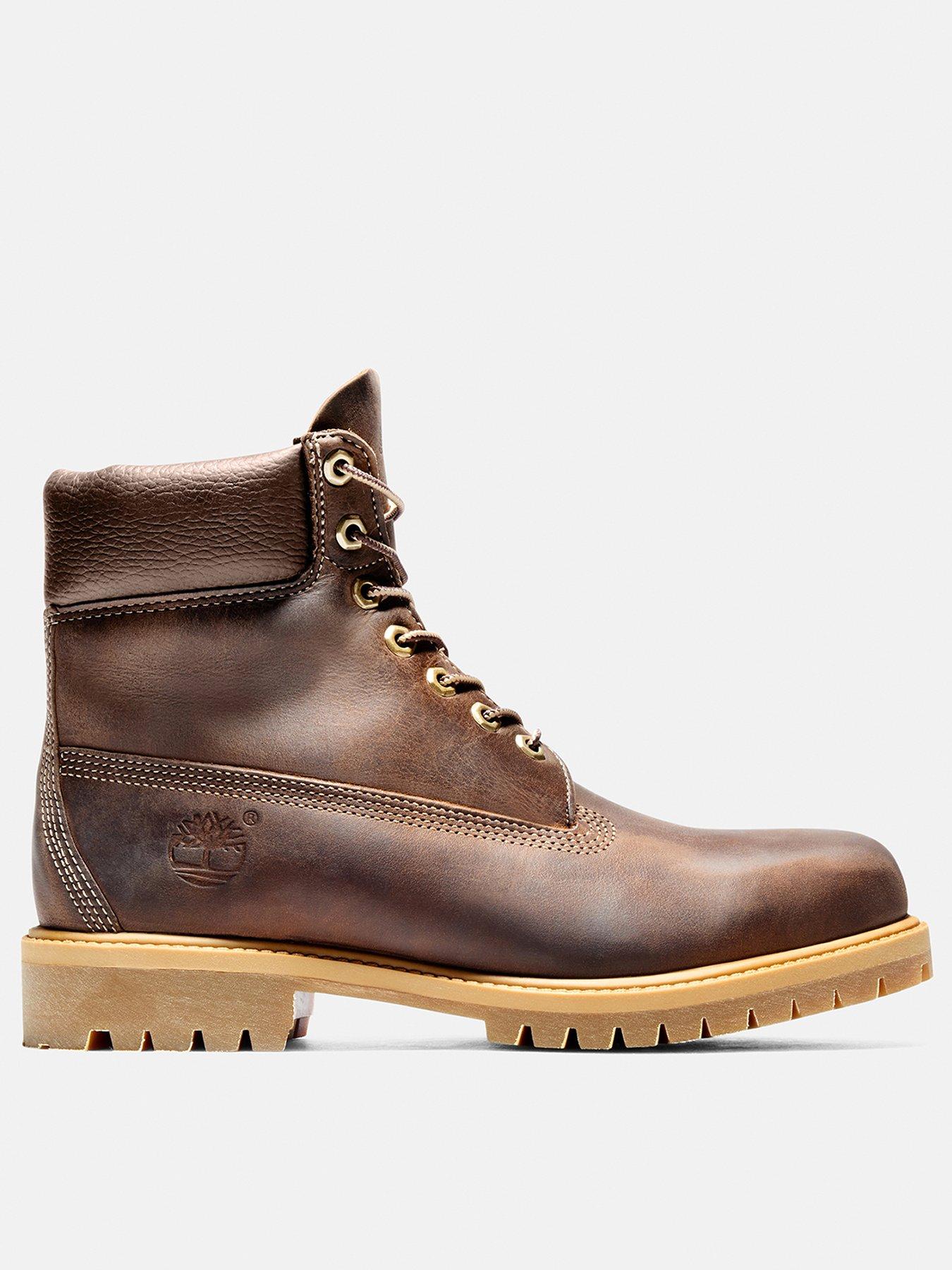 undefined Premium 6Inch Waterproof Lace Up Boots - Brown