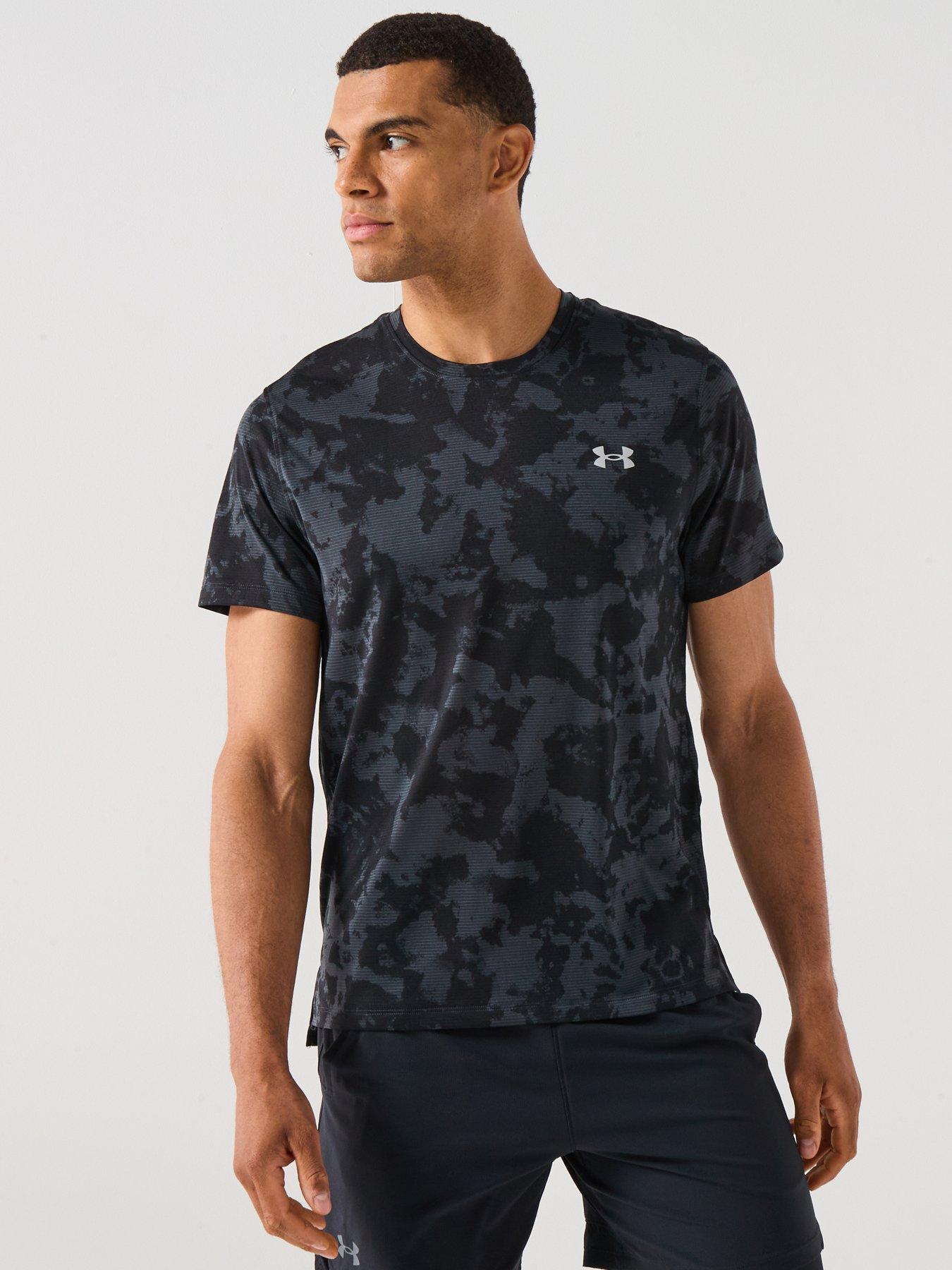 Image 1 of 6 of UNDER ARMOUR Mens Running Launch Printed T-Shirt - Black