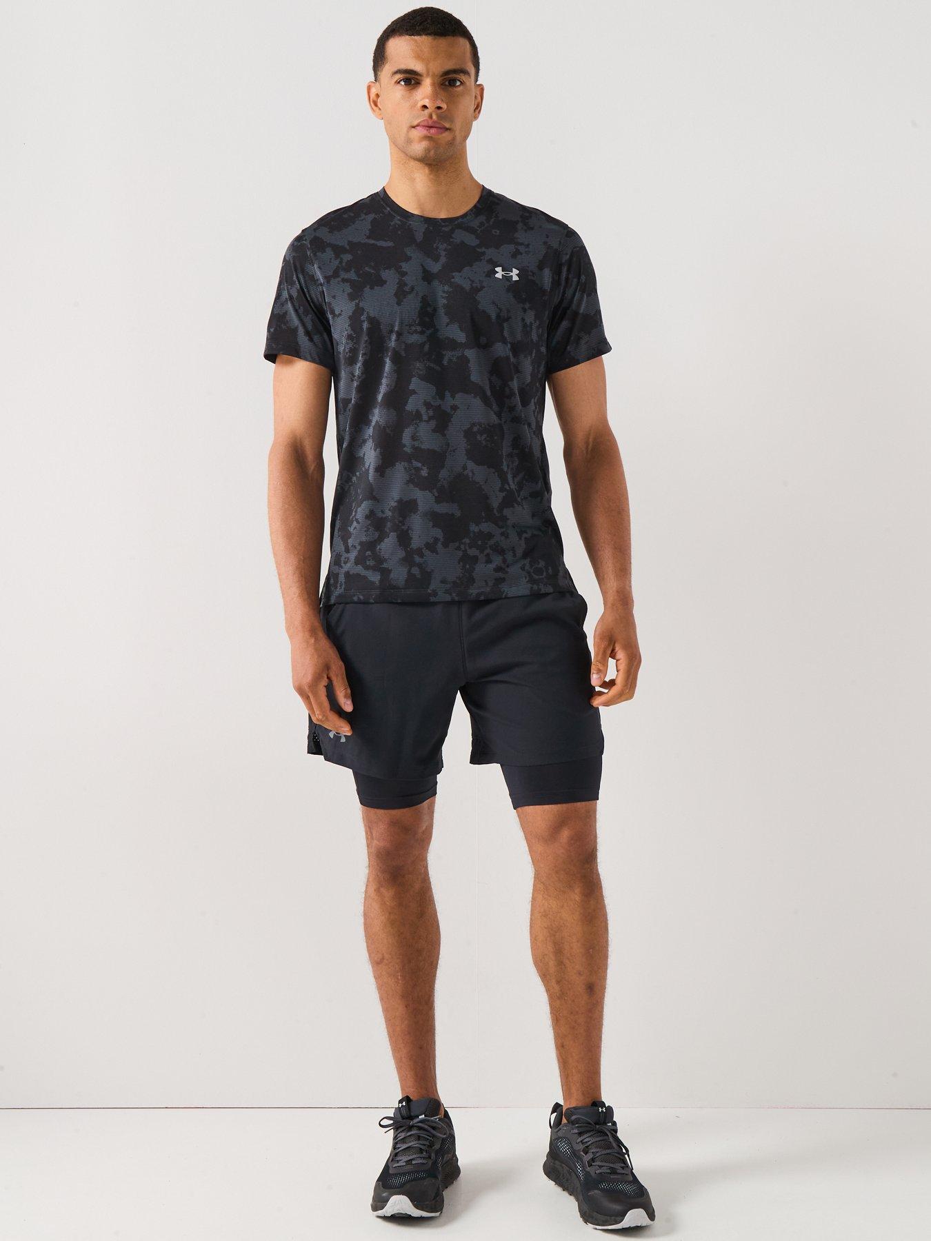 Image 3 of 6 of UNDER ARMOUR Mens Running Launch Printed T-Shirt - Black