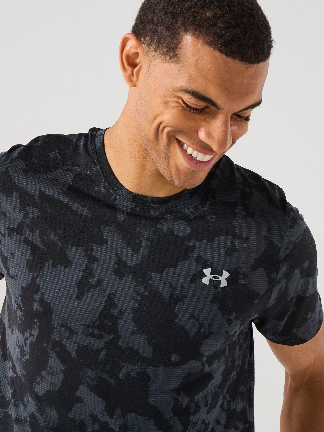 Image 5 of 6 of UNDER ARMOUR Mens Running Launch Printed T-Shirt - Black