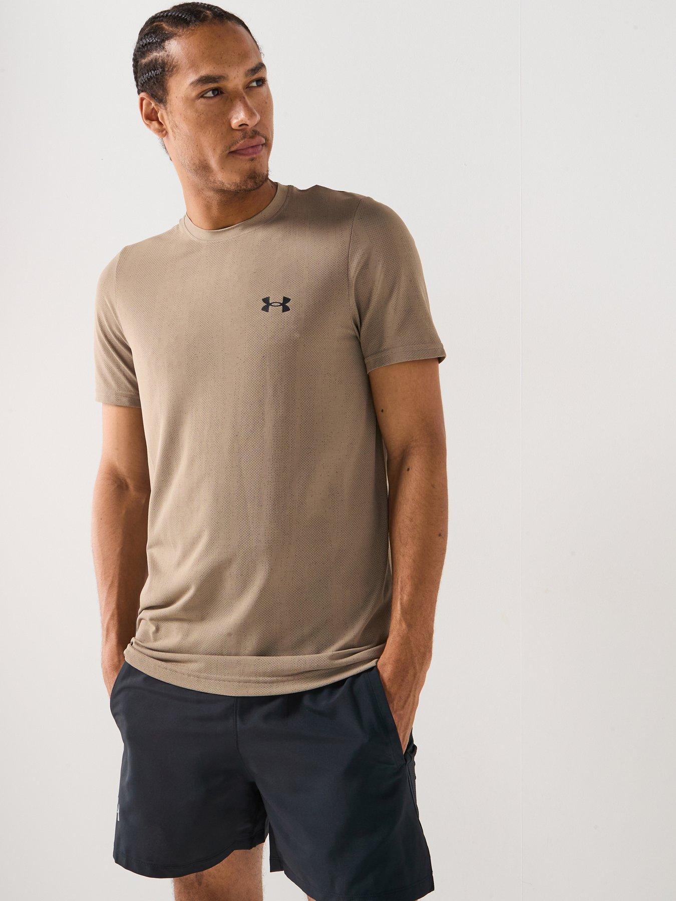 Image 1 of 5 of UNDER ARMOUR Mens Training Vanish Seamless Novelty T-Shirt - Khaki