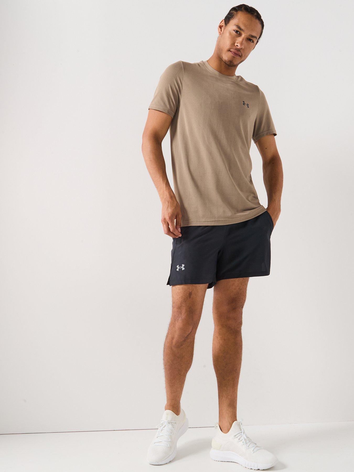 Image 3 of 5 of UNDER ARMOUR Mens Training Vanish Seamless Novelty T-Shirt - Khaki