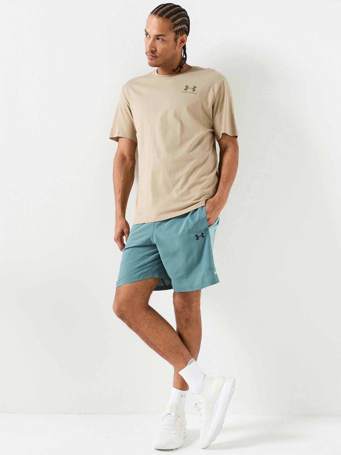  image of under-armour-mens-training-sportstyle-left-chest-logo-t-shirt-khaki