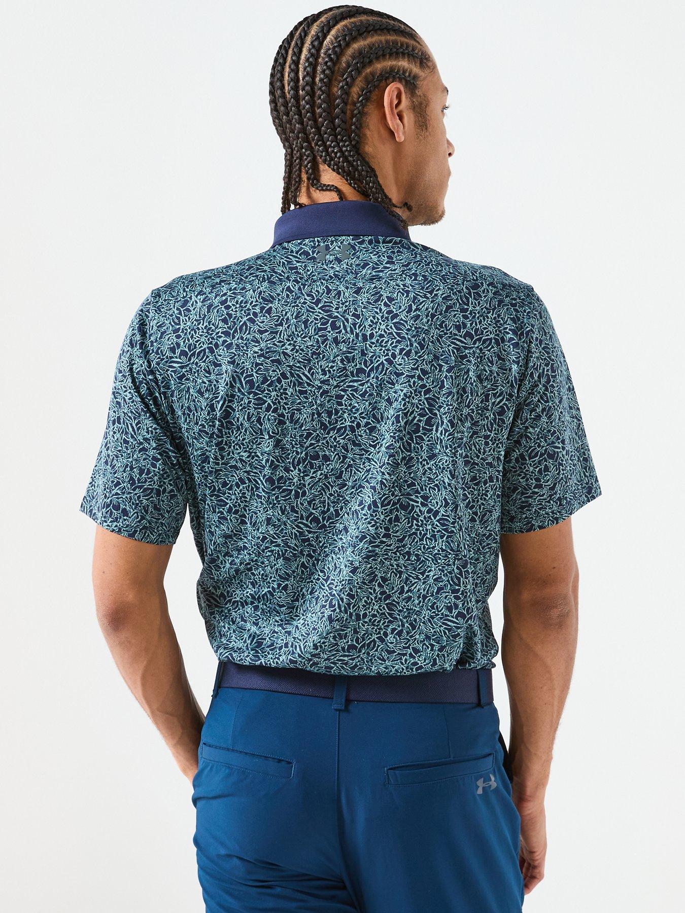 Image 2 of 6 of UNDER ARMOUR Mens Golf Matchplay Printed Polo - Navy